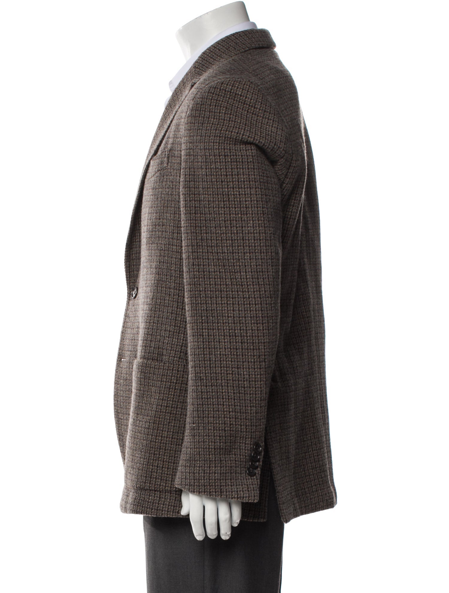 Todd Snyder Wool Houndstooth Print Coat
