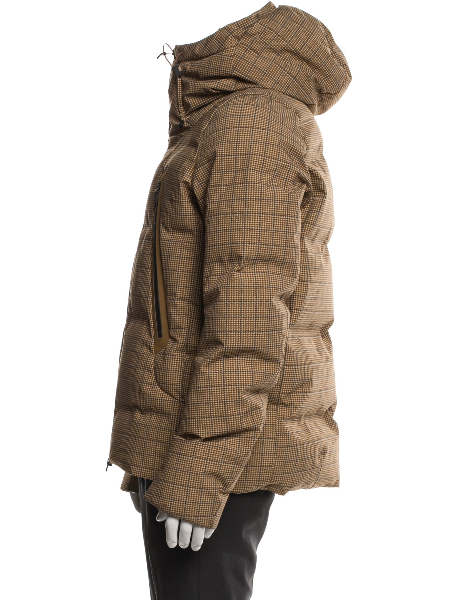 Todd Snyder Plaid Print Puffer Coat