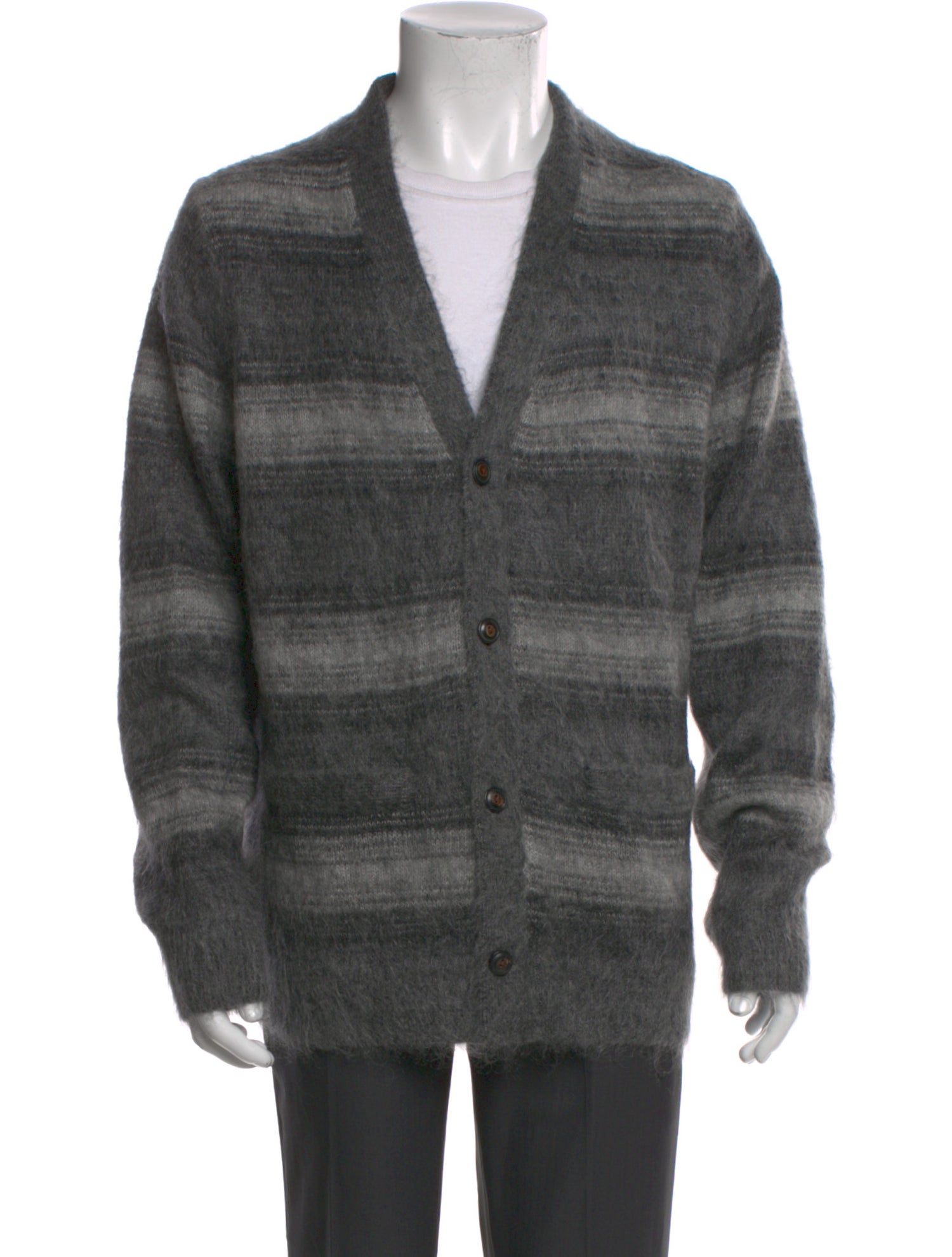 Todd Snyder Striped V-Neck Cardigan