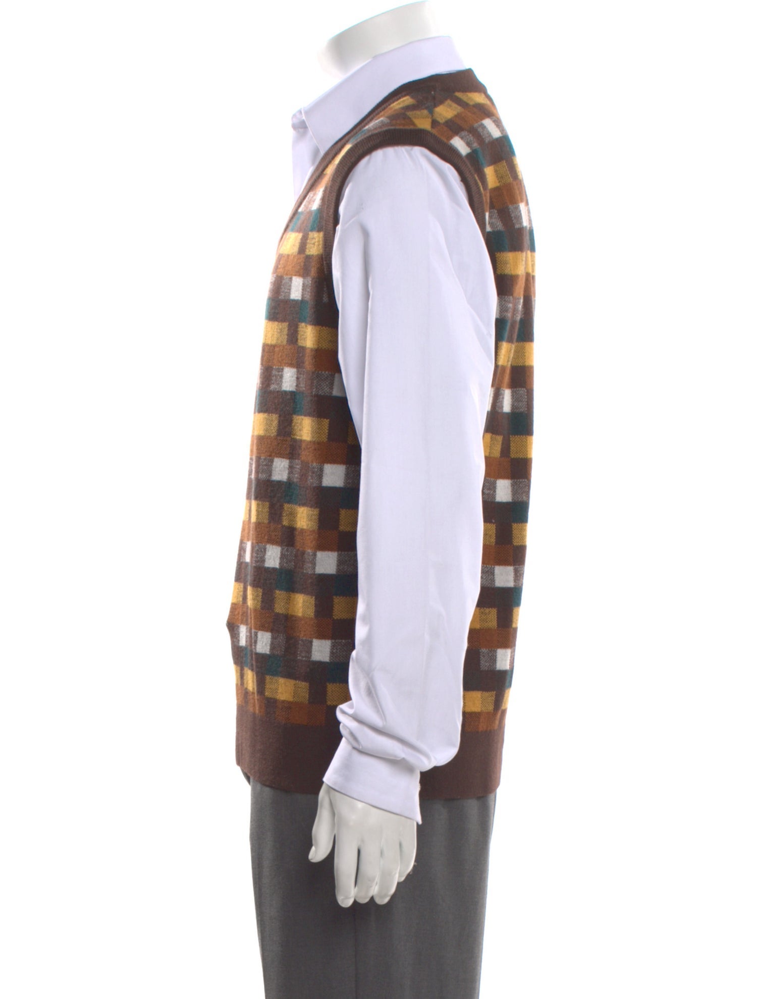 Todd Snyder Merino Wool Printed Sweater Vest