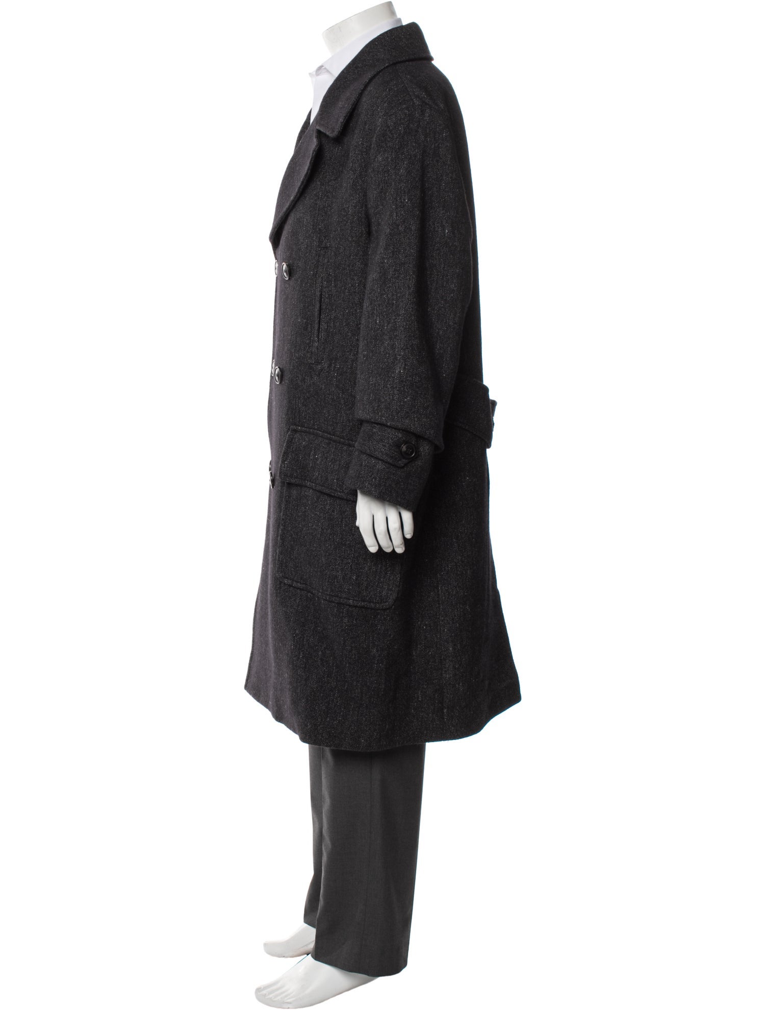 Dries Van Noten x Stussy Military Graphic Print Parka - Black