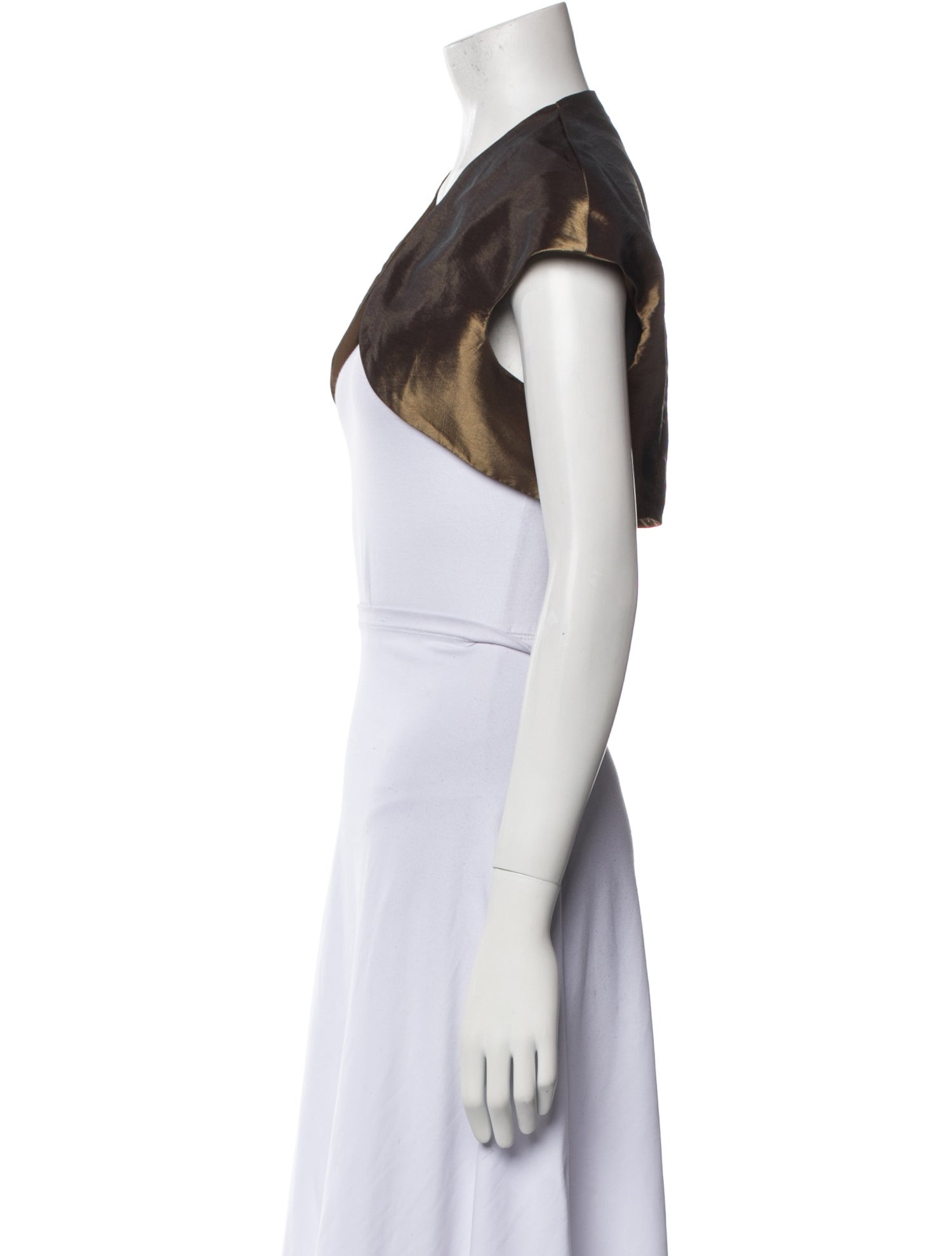 Tony Bowls Evening V-Neck Short Sleeve Crop Top