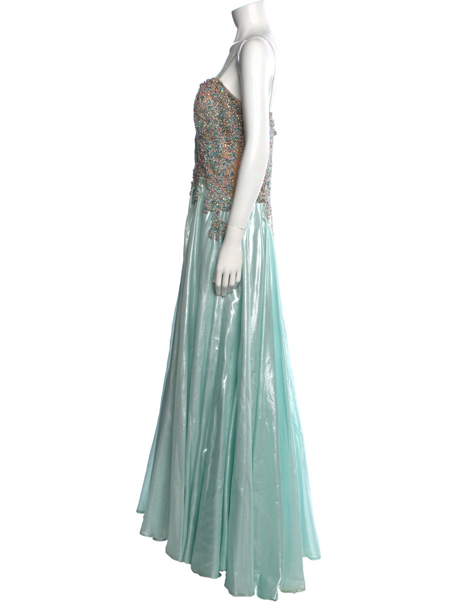 Tony Bowls Evening V-Neck Midi Length Dress