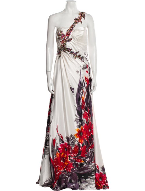 Tony Bowls Evening Printed Long Dress