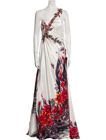 Tony Bowls Evening Dresses Printed Long Dress S