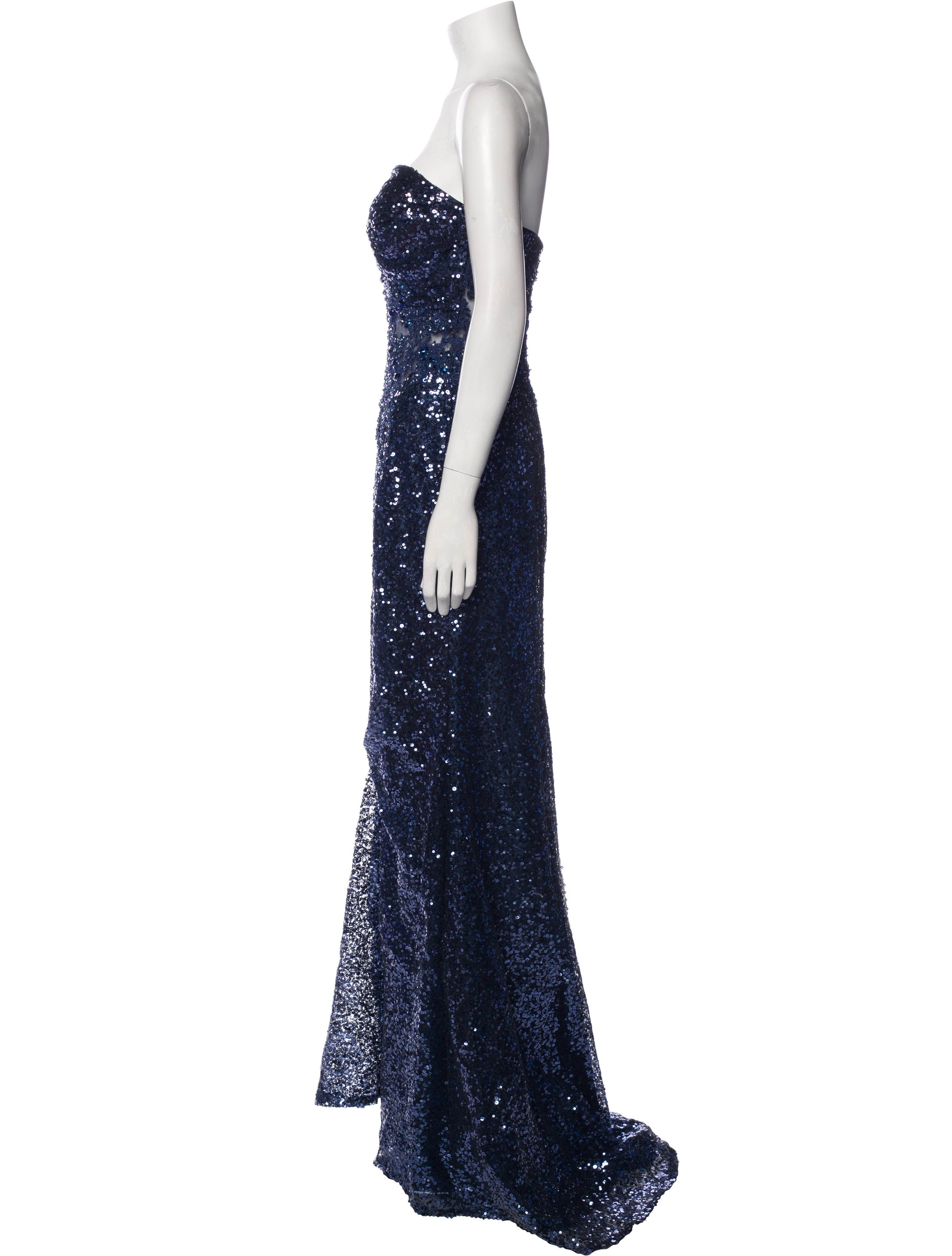 Tony Bowls Evening Sequin Long Dress