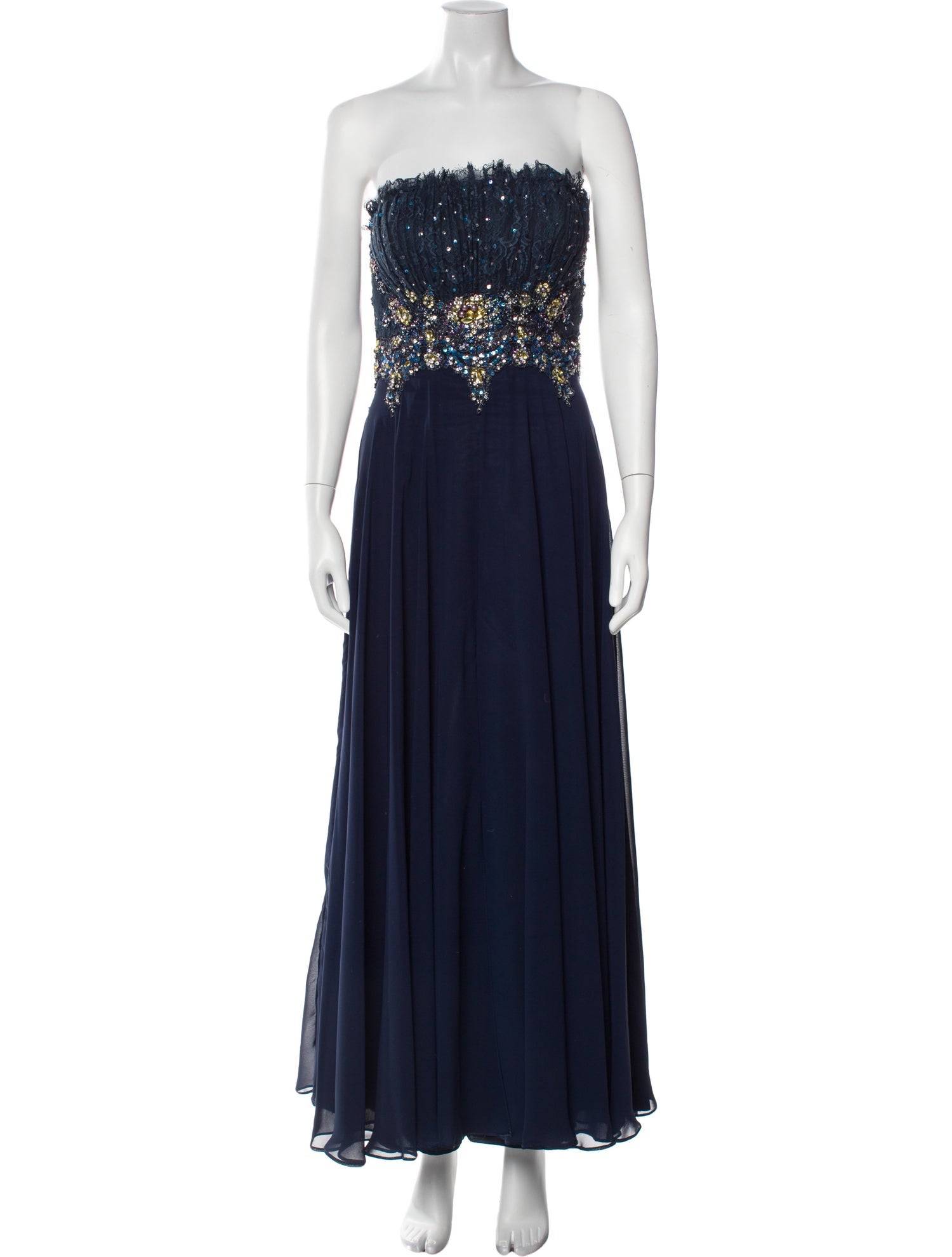 Tony Bowls Evening Strapless Long Dress