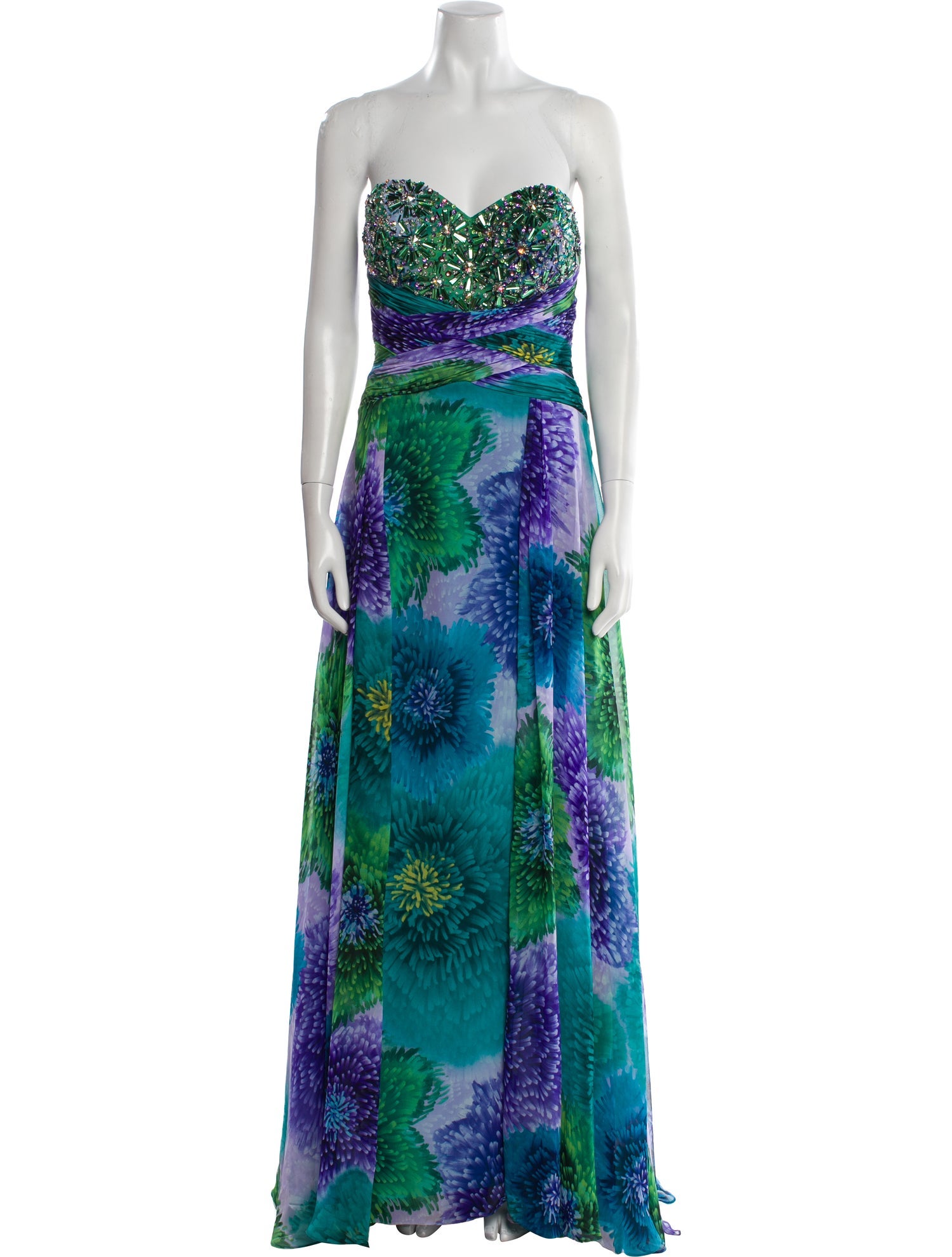 Tony Bowls Evening Printed Long Dress