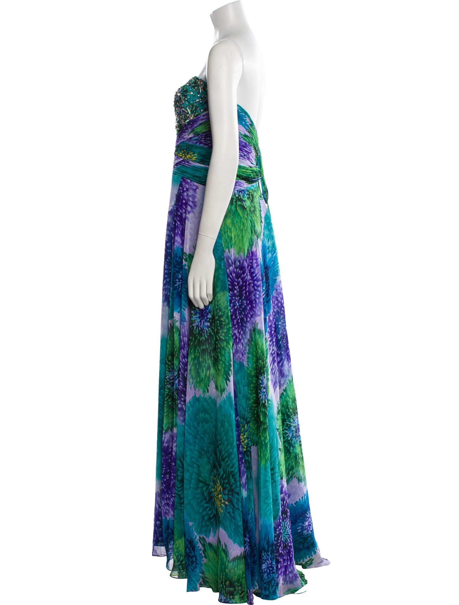 Tony Bowls Evening Printed Long Dress