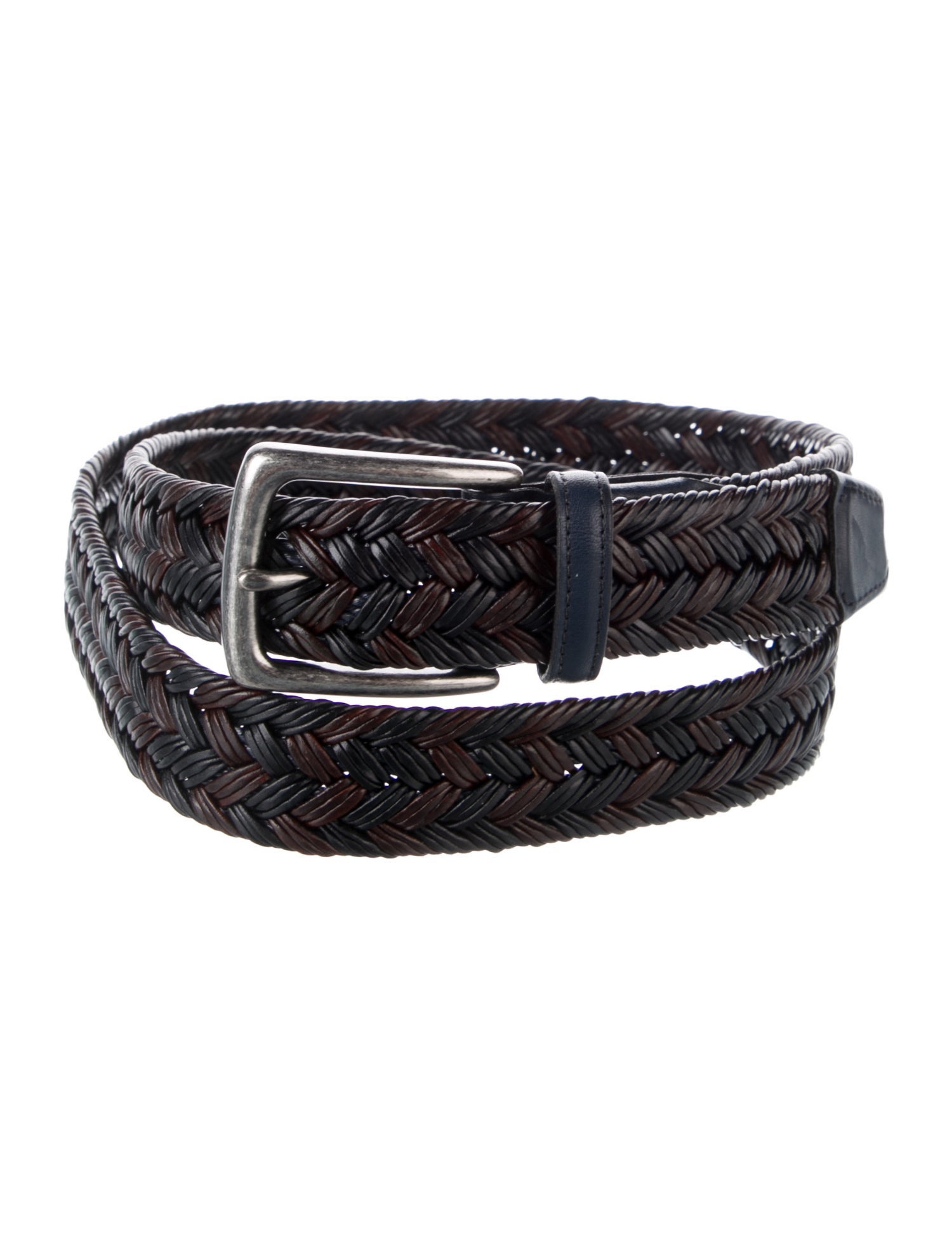 Torino Leather Braided Accents Belt