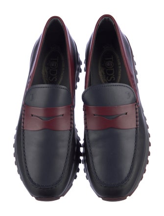 TOD'S HAPPY MOMENTS by ALBER ELBAZ Leather Colorblock Pattern Loafers