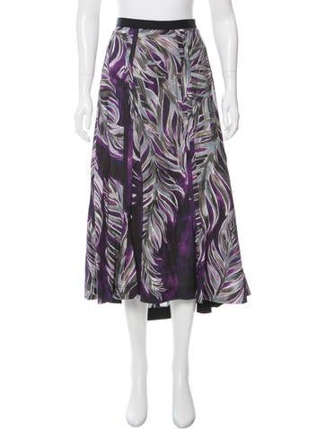 Tome Leaf Print Edwardian Skirt w/ Tags