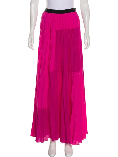 Tome Pleated Maxi Skirt Pink