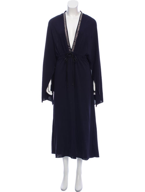 Tome Long Sleeve Maxi Dress Navy