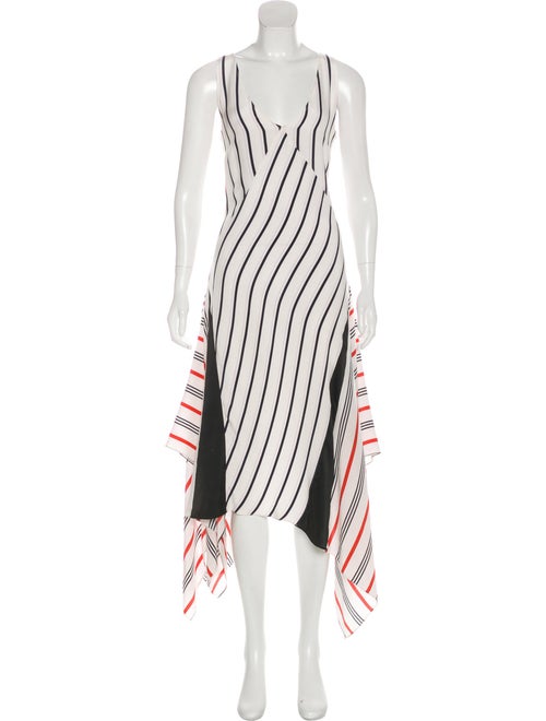 Tome Silk Long Dress White