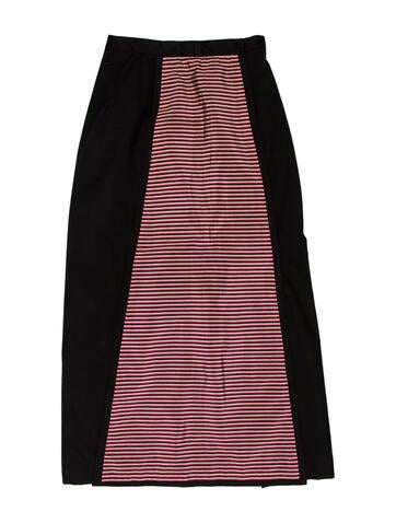 Tome Skirts Striped Midi Length Skirt Petite