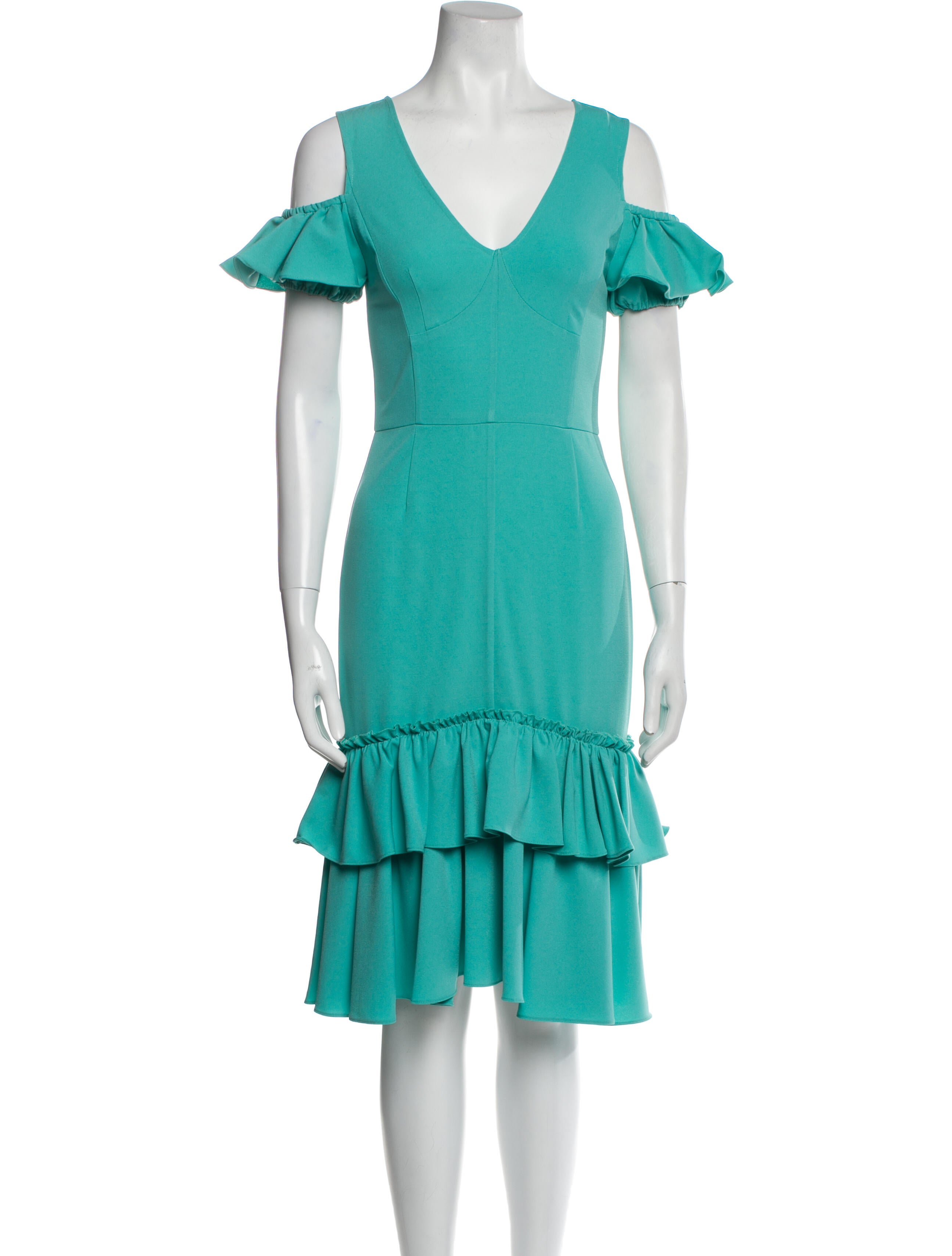 Tome V-Neck Knee-Length Dress