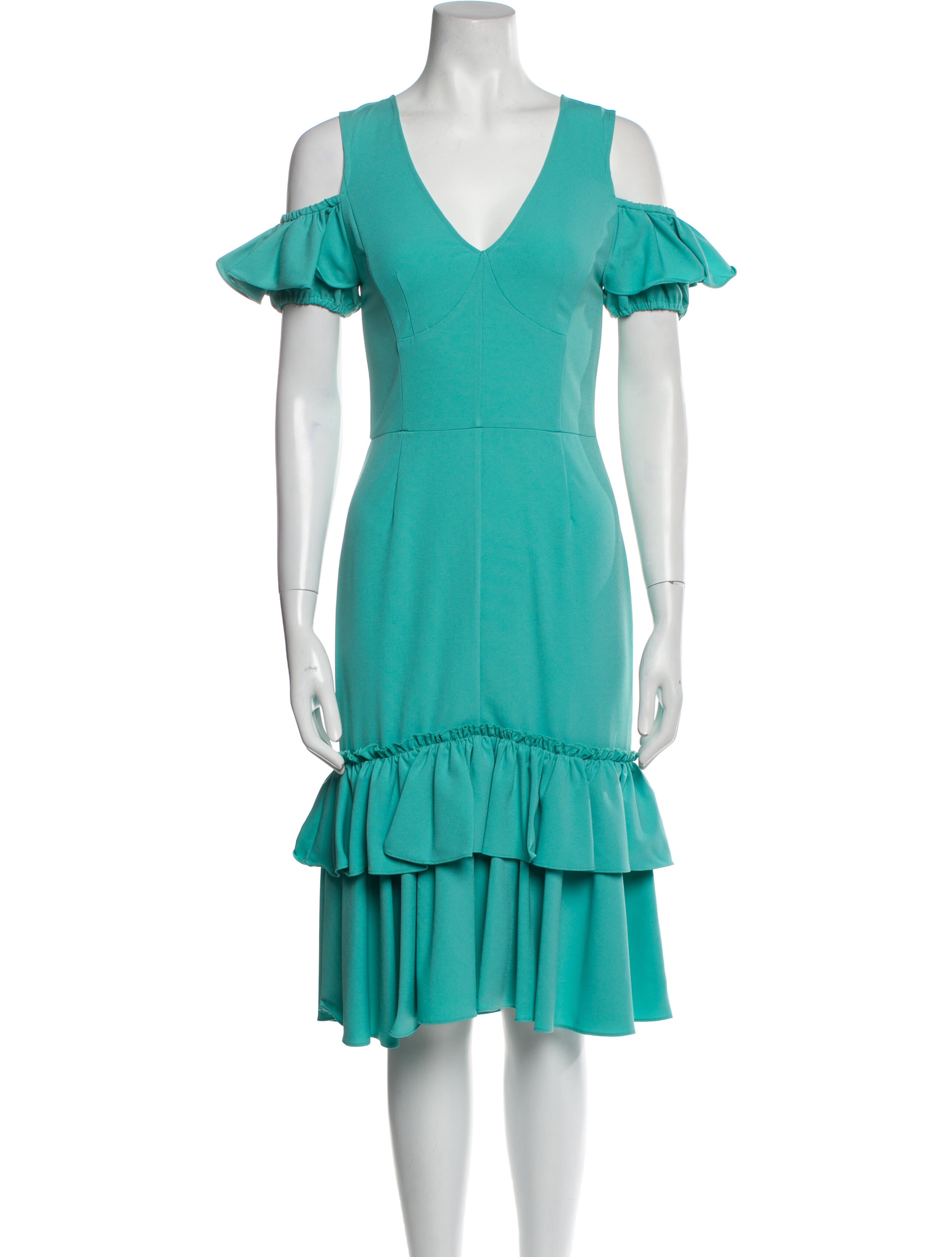 Tome V-Neck Midi Length Dress