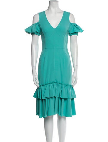 Tome Dresses V-Neck Midi Length Dress XS