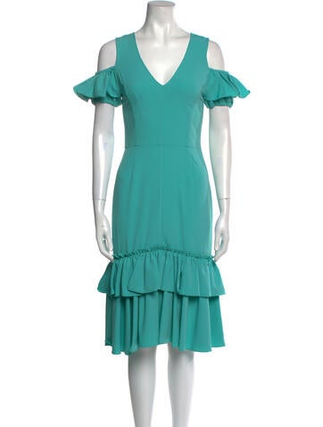 Tome Dresses V-Neck Midi Length Dress XS