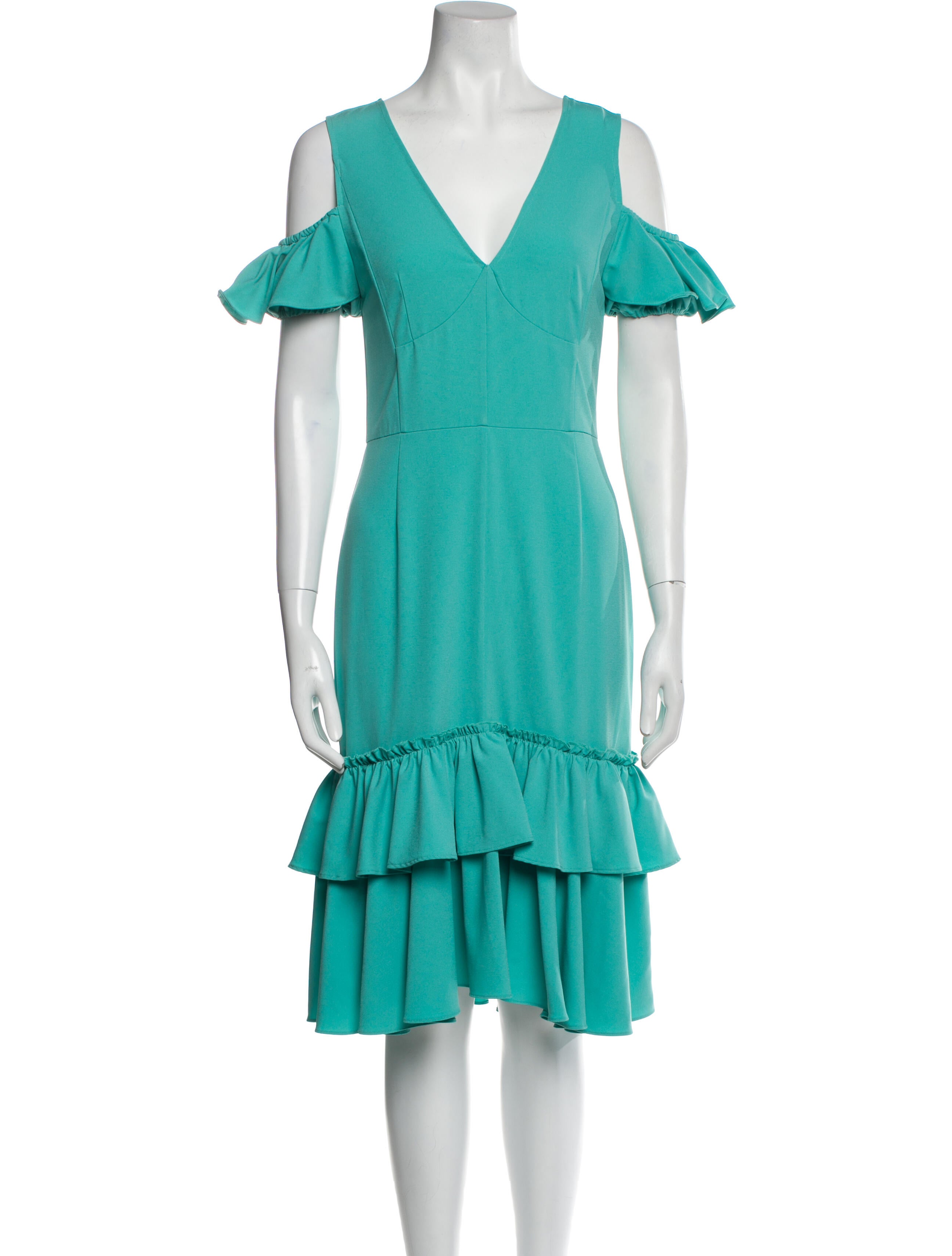 Tome V-Neck Midi Length Dress