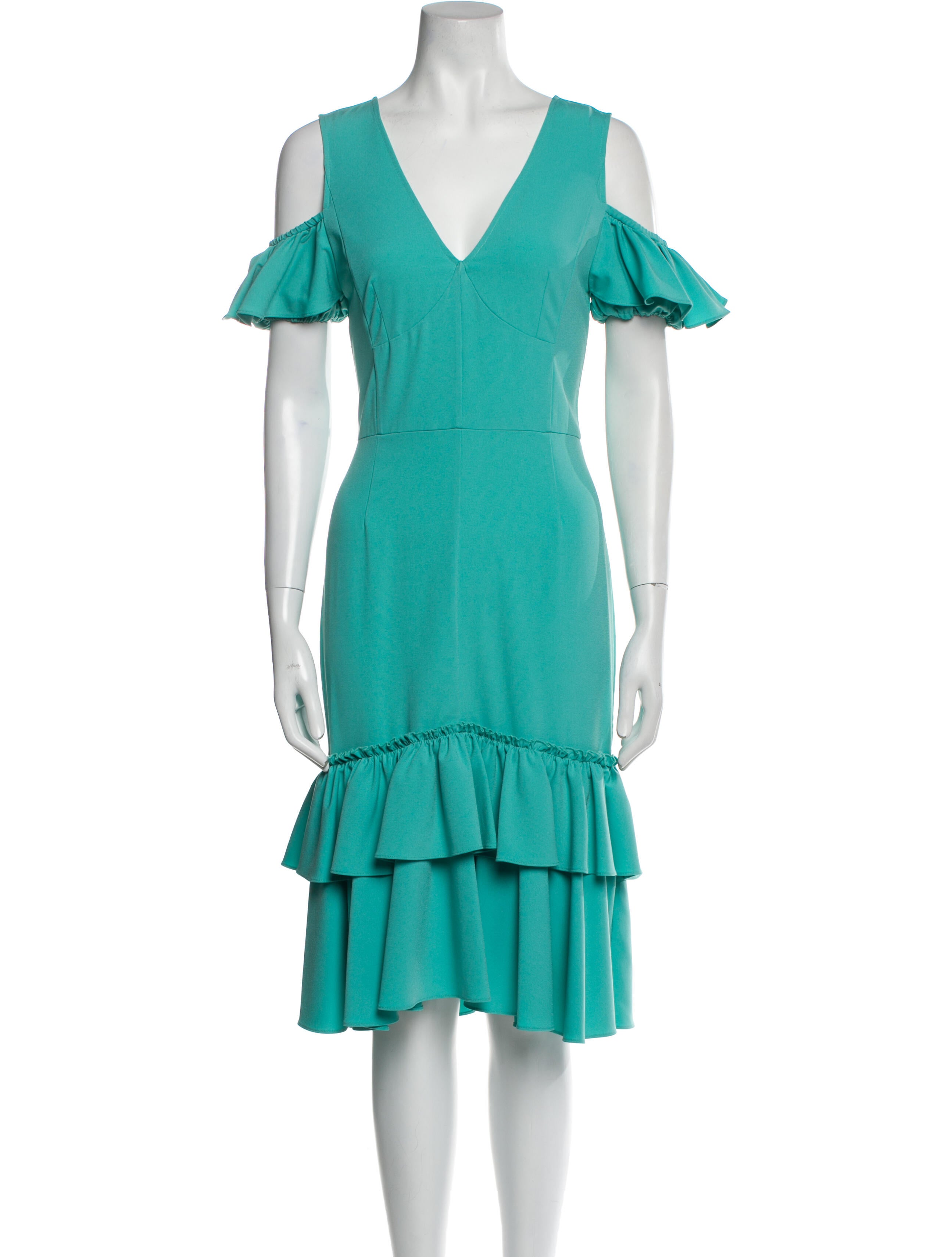 Tome V-Neck Midi Length Dress