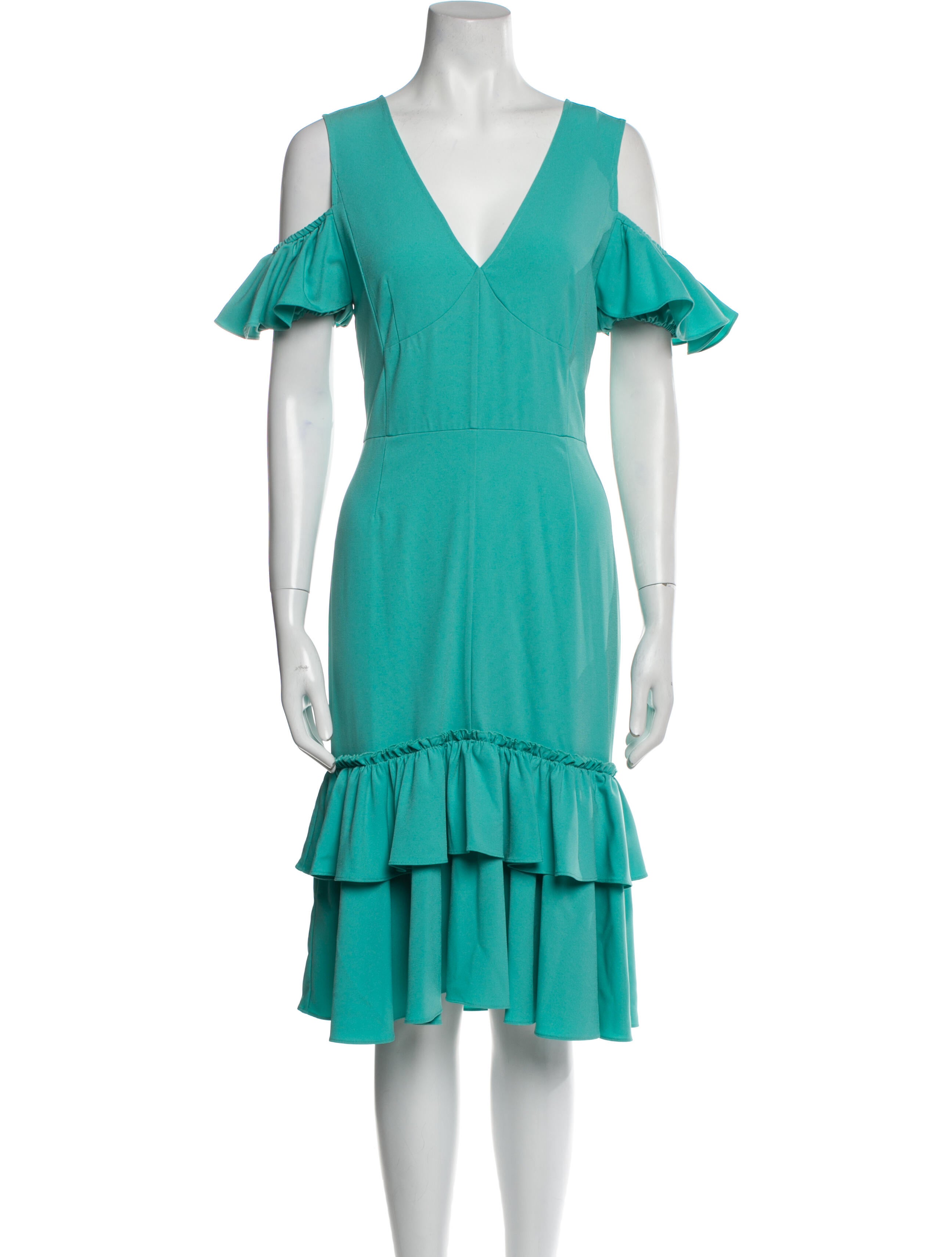 Tome V-Neck Midi Length Dress