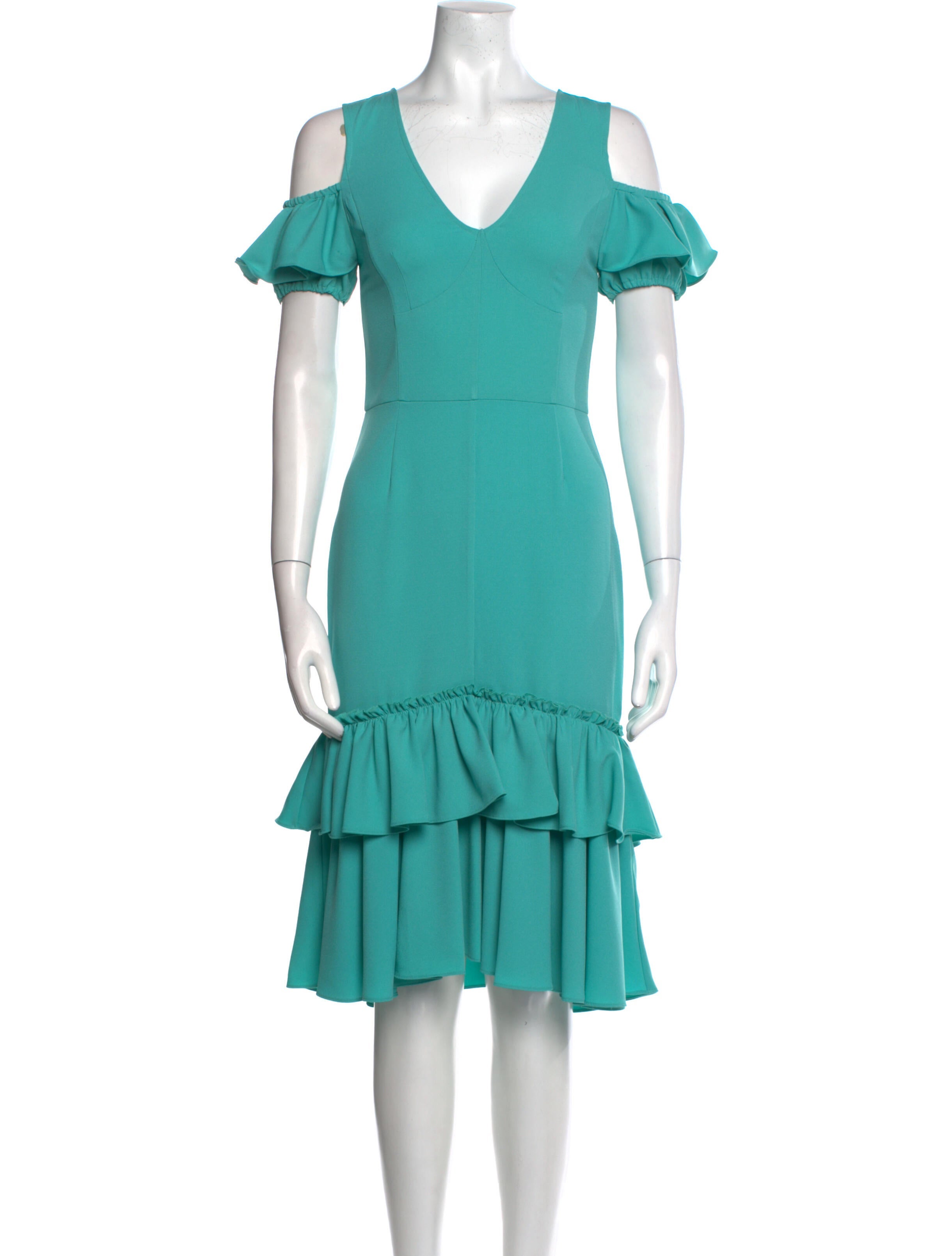 Tome V-Neck Midi Length Dress