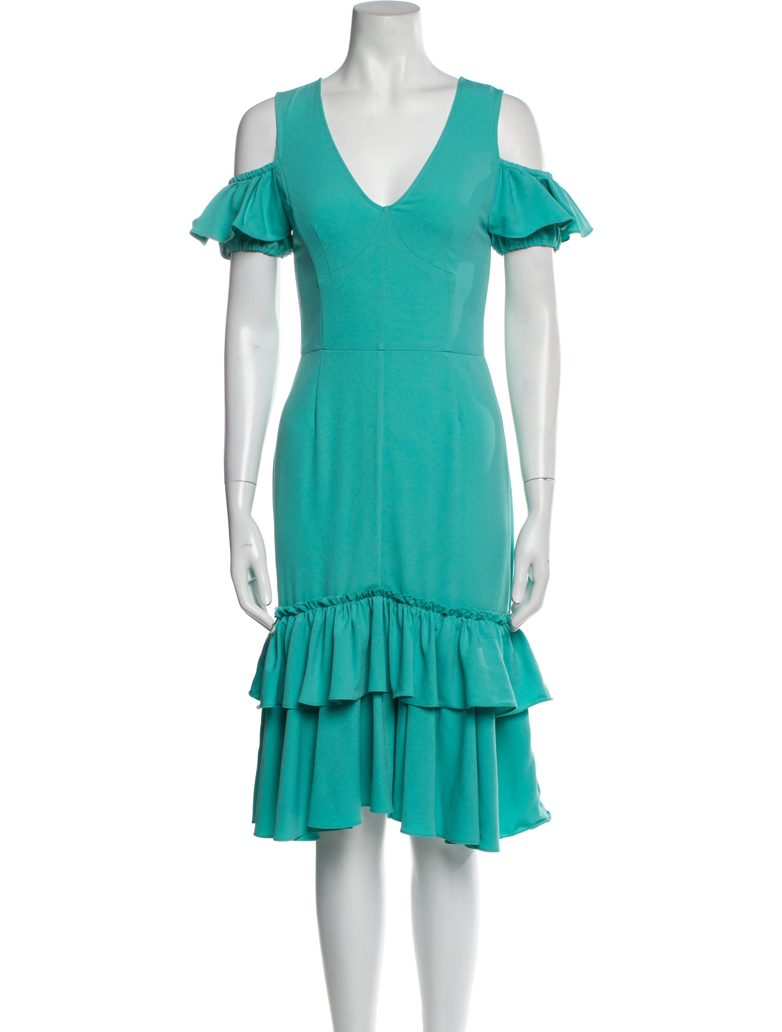 Tome V-Neck Midi Length Dress