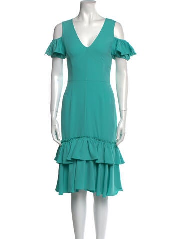 Tome Dresses Plunge Neckline Midi Length Dress XS