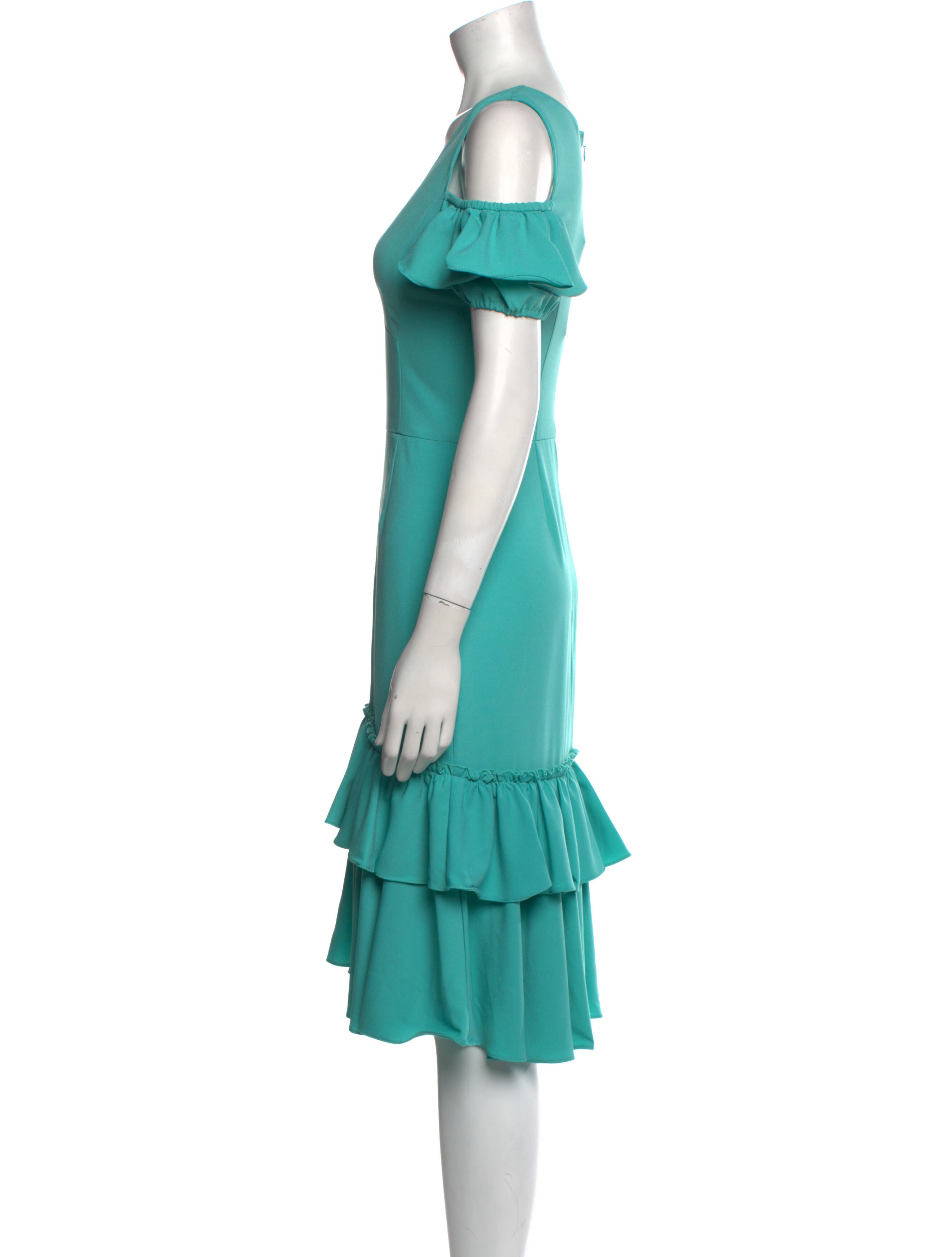 Tome Plunge Neckline Midi Length Dress