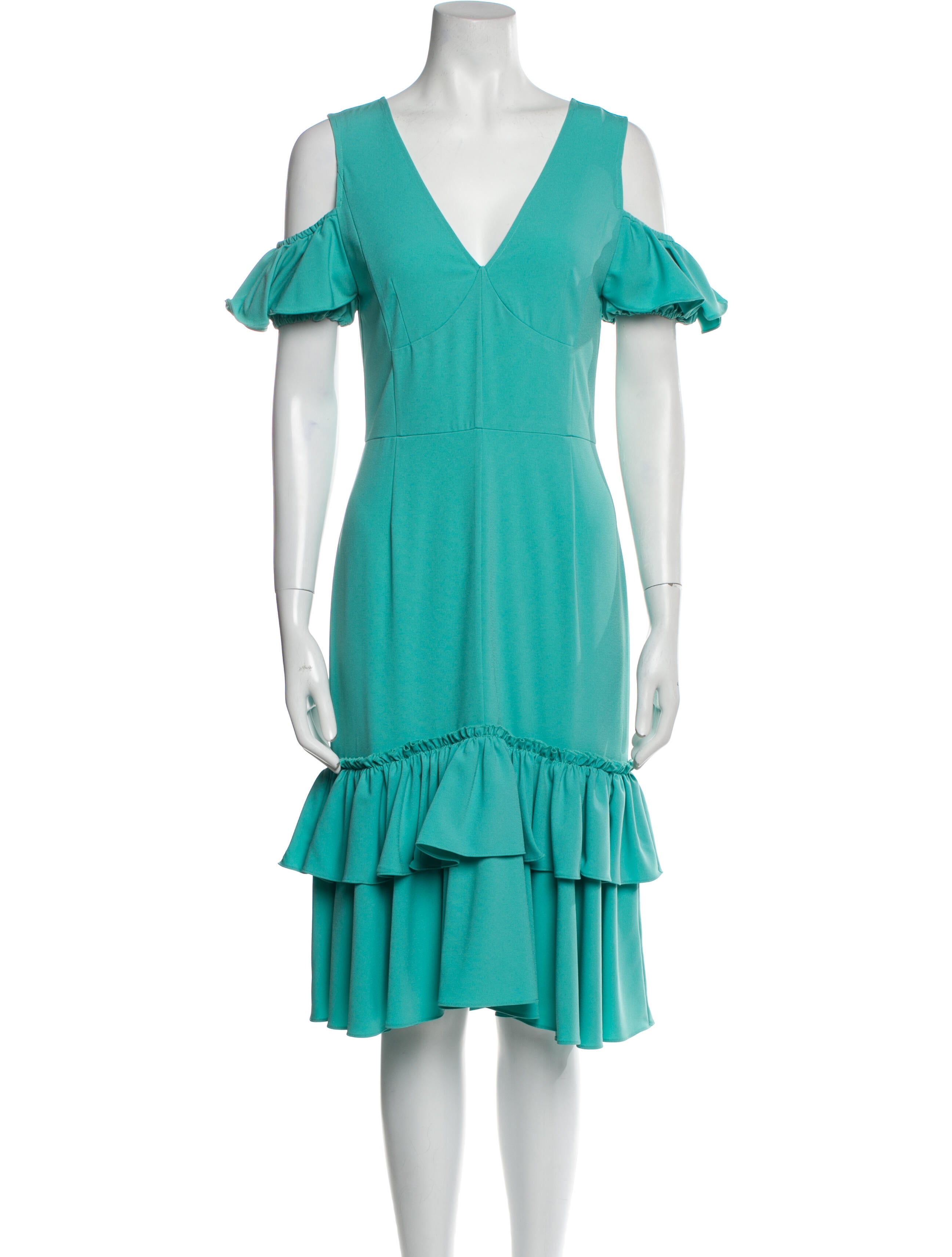 Tome V-Neck Knee-Length Dress