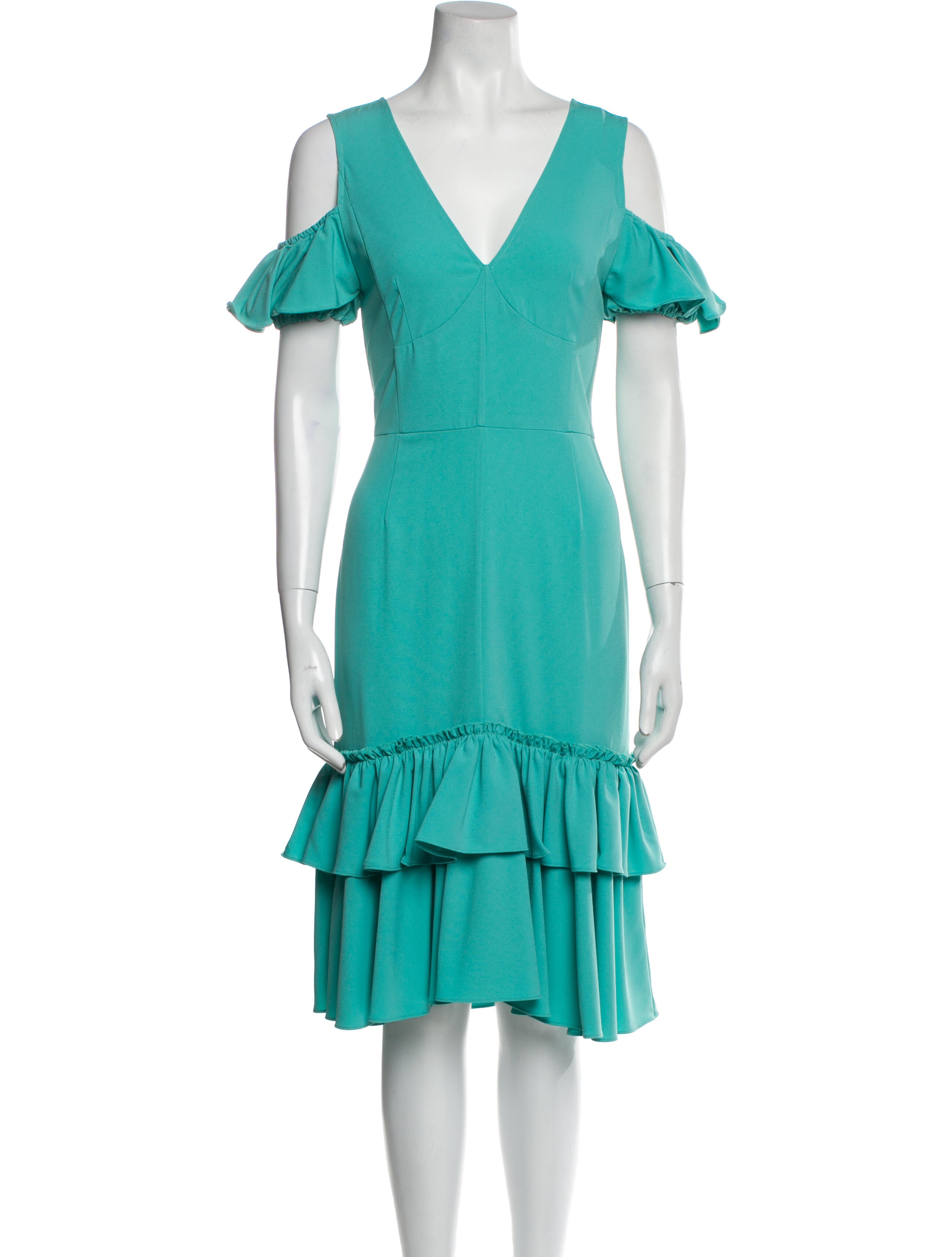 Tome V-Neck Midi Length Dress