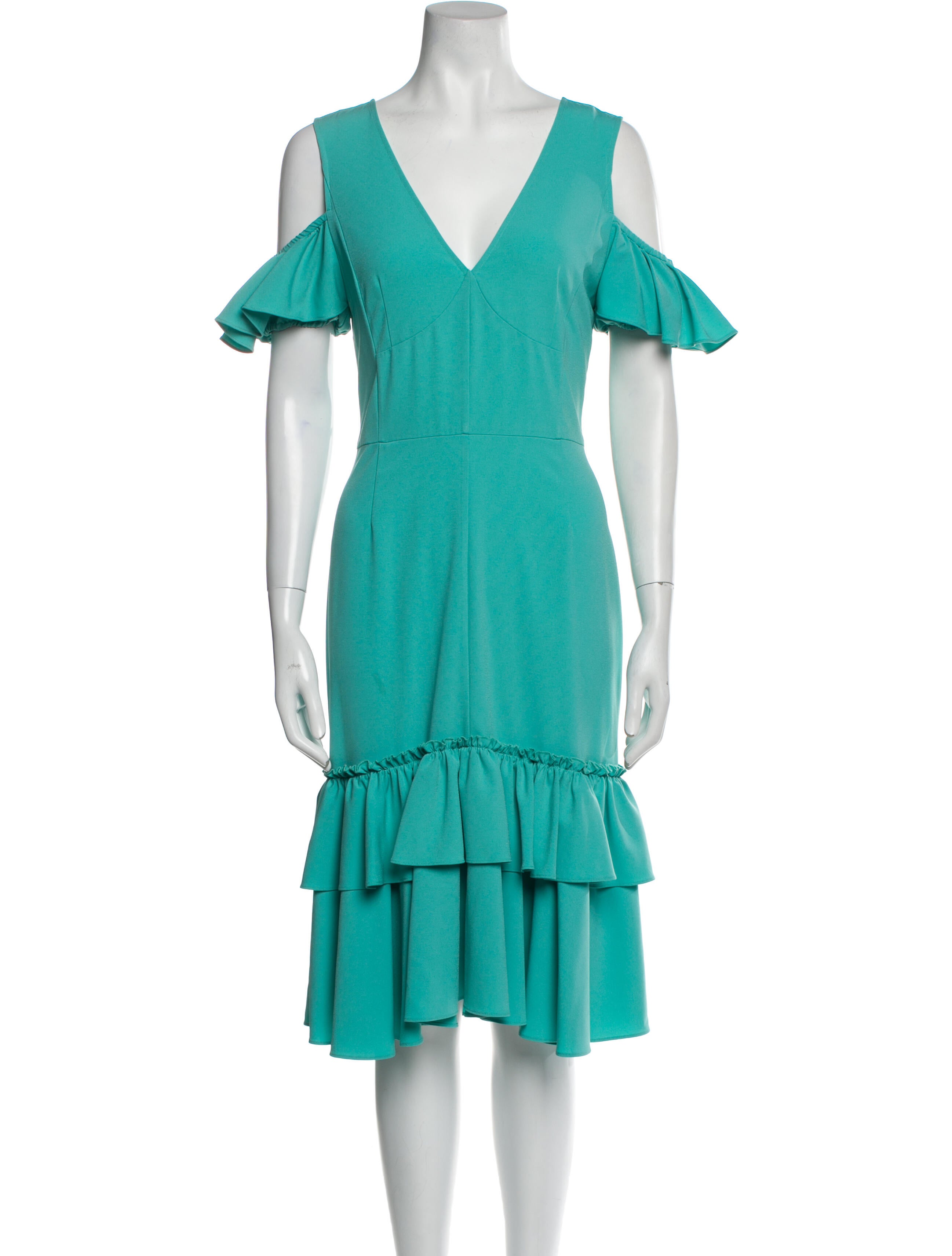 Tome V-Neck Midi Length Dress