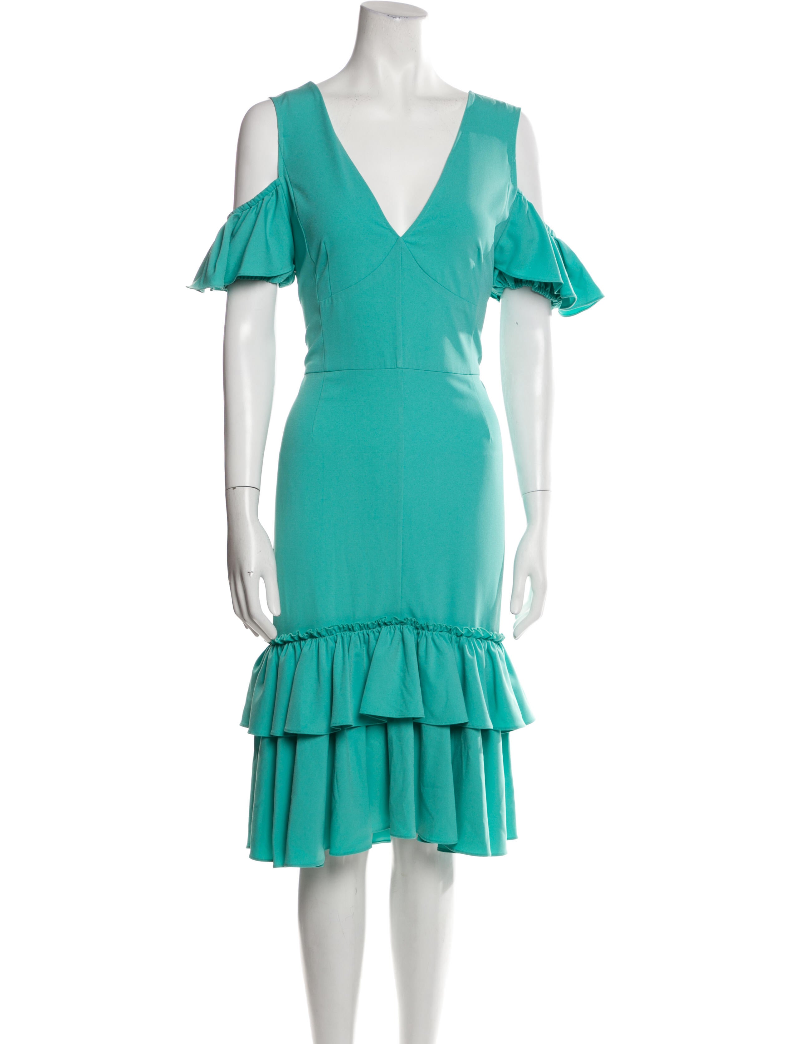 Tome V-Neck Midi Length Dress