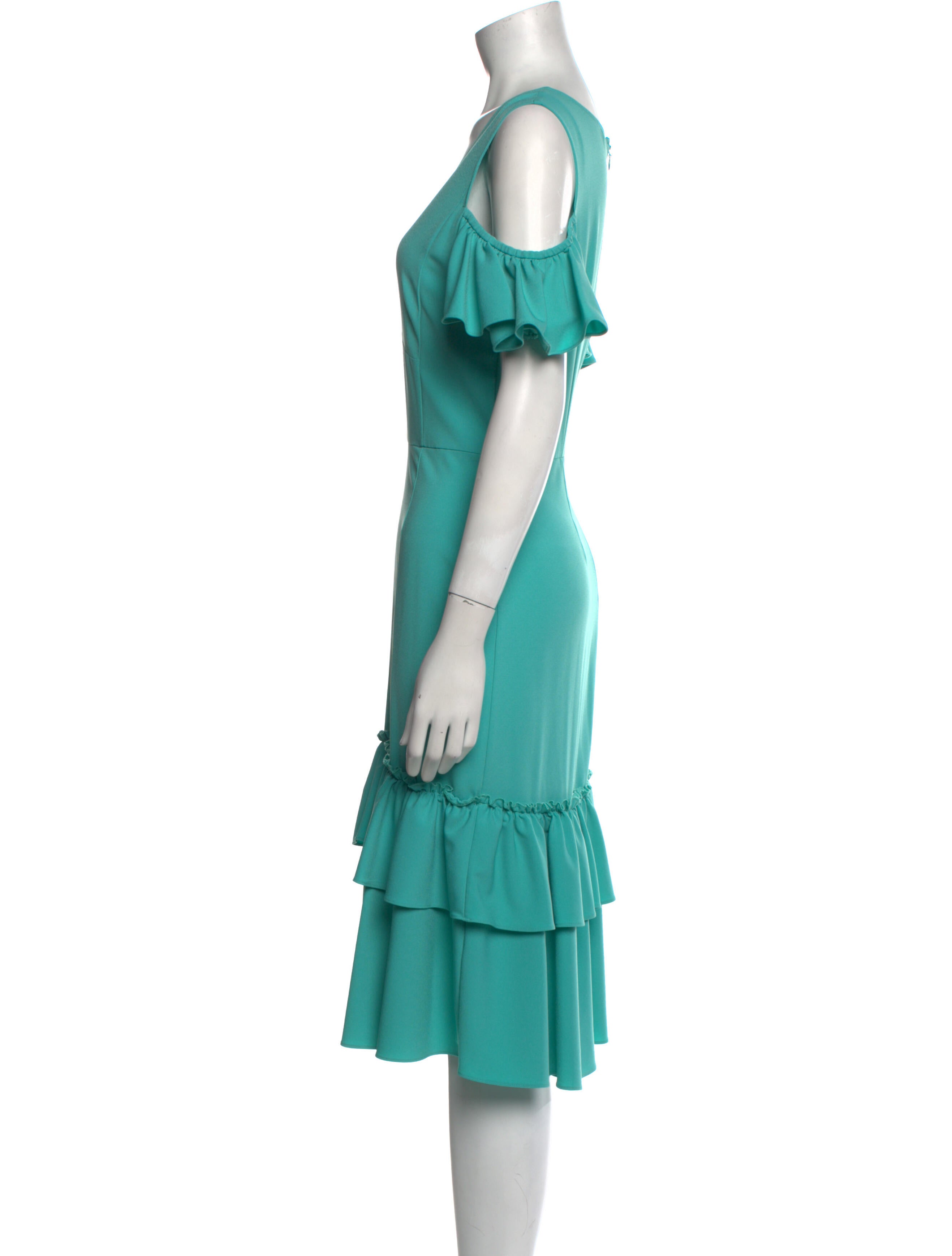 Tome Plunge Neckline Midi Length Dress