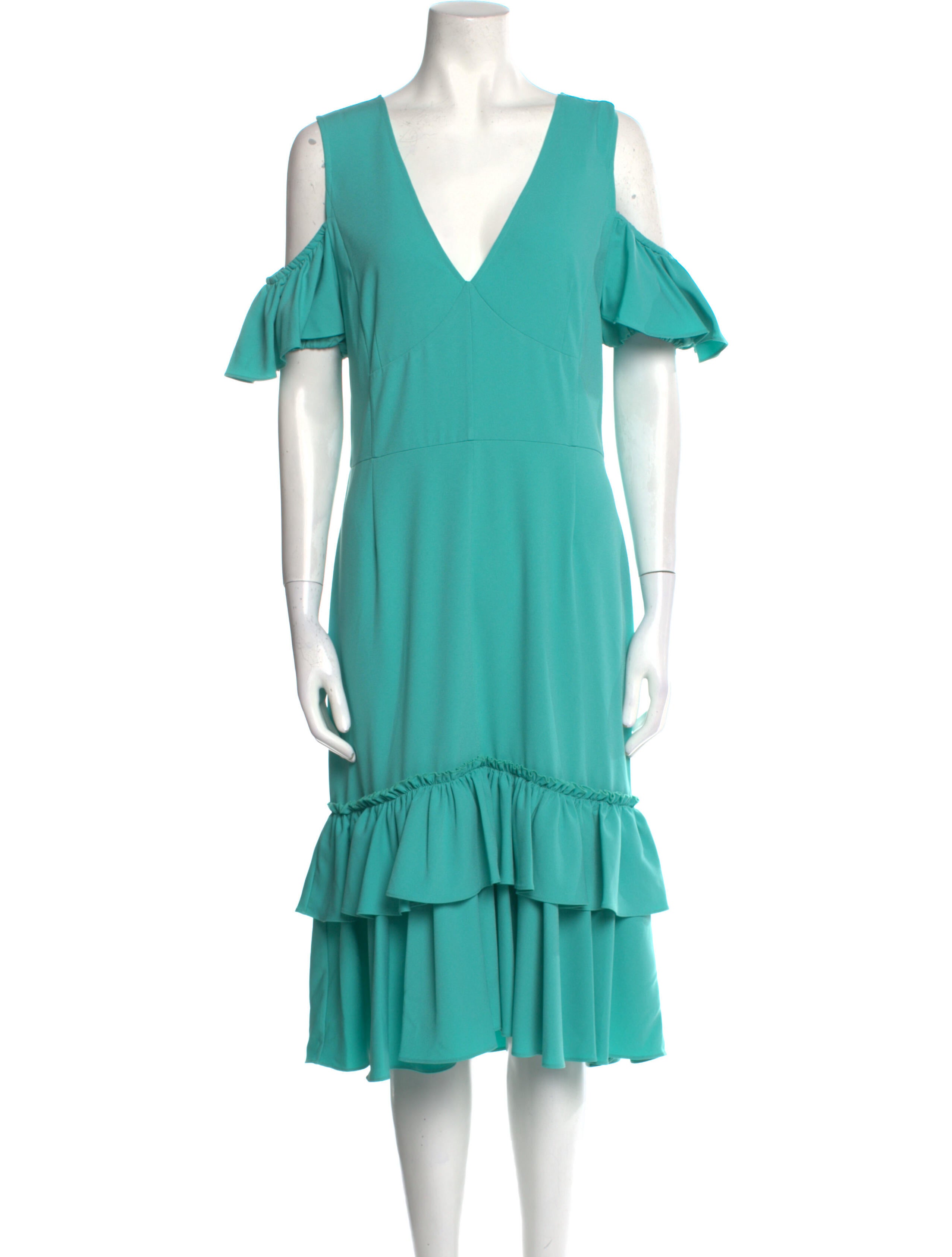 Tome V-Neck Midi Length Dress