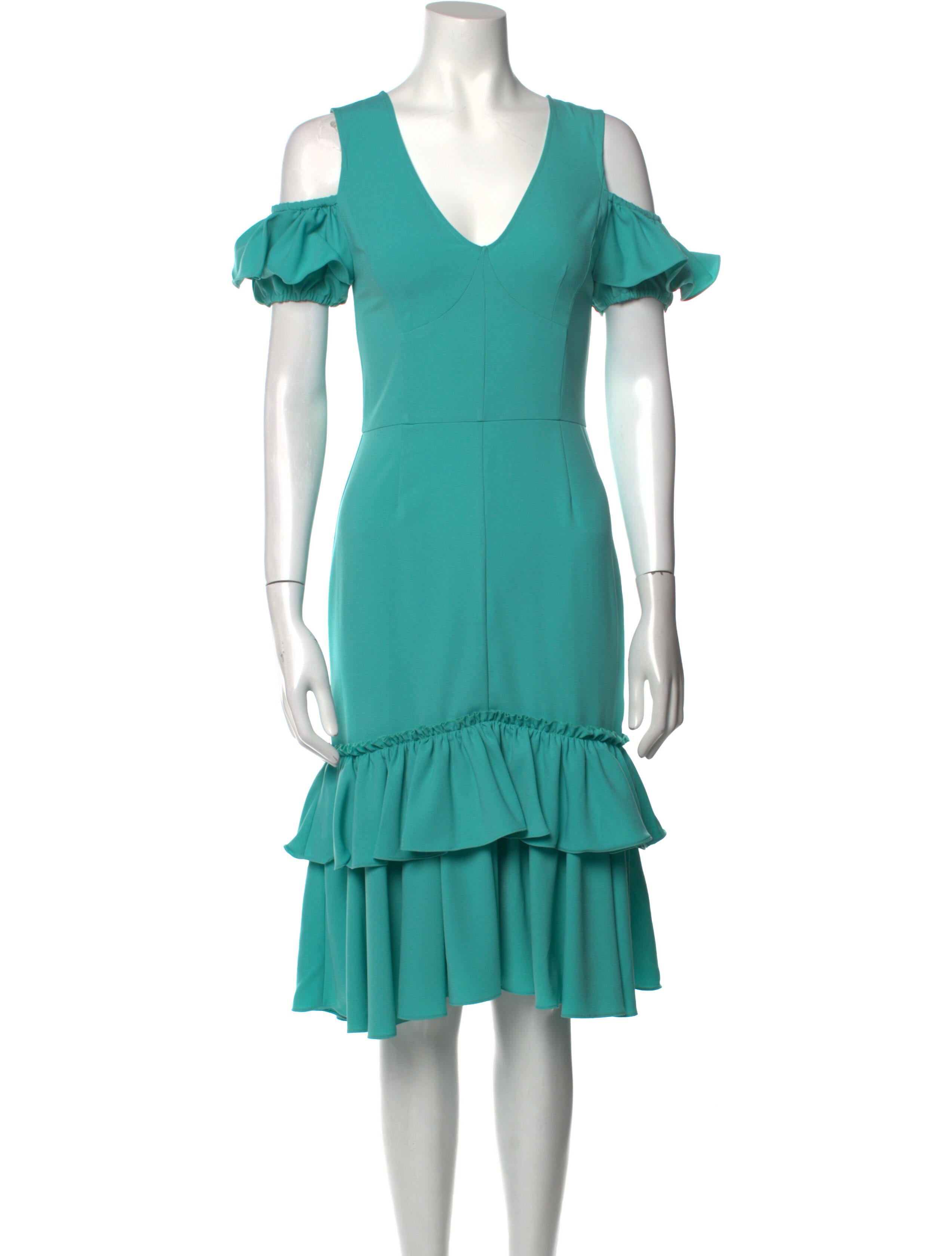 Tome V-Neck Midi Length Dress