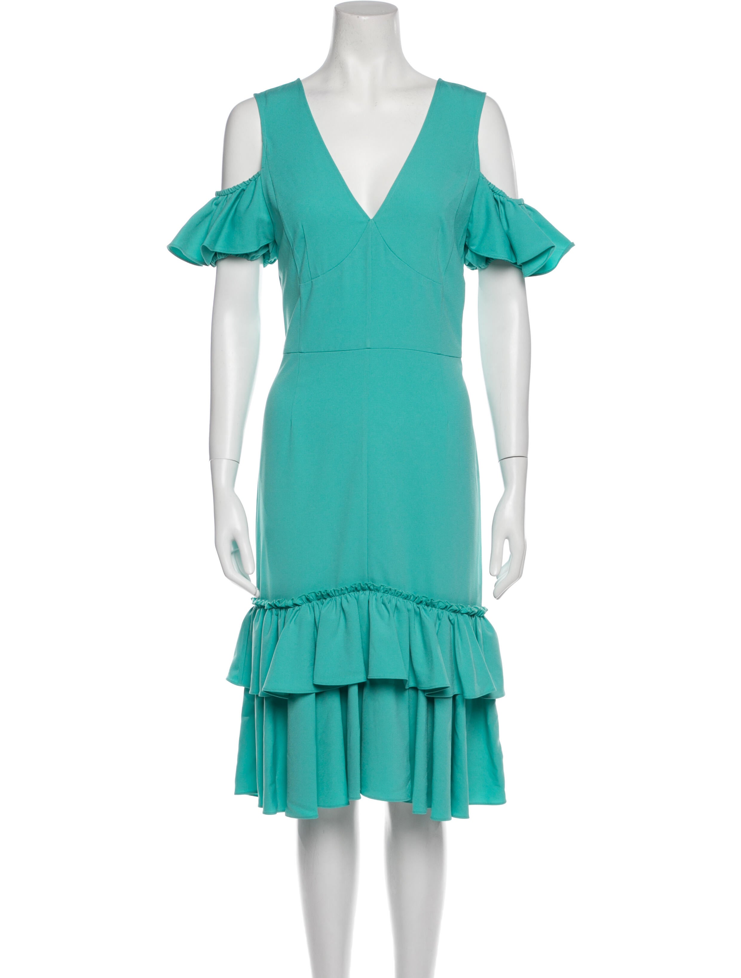 Tome V-Neck Midi Length Dress