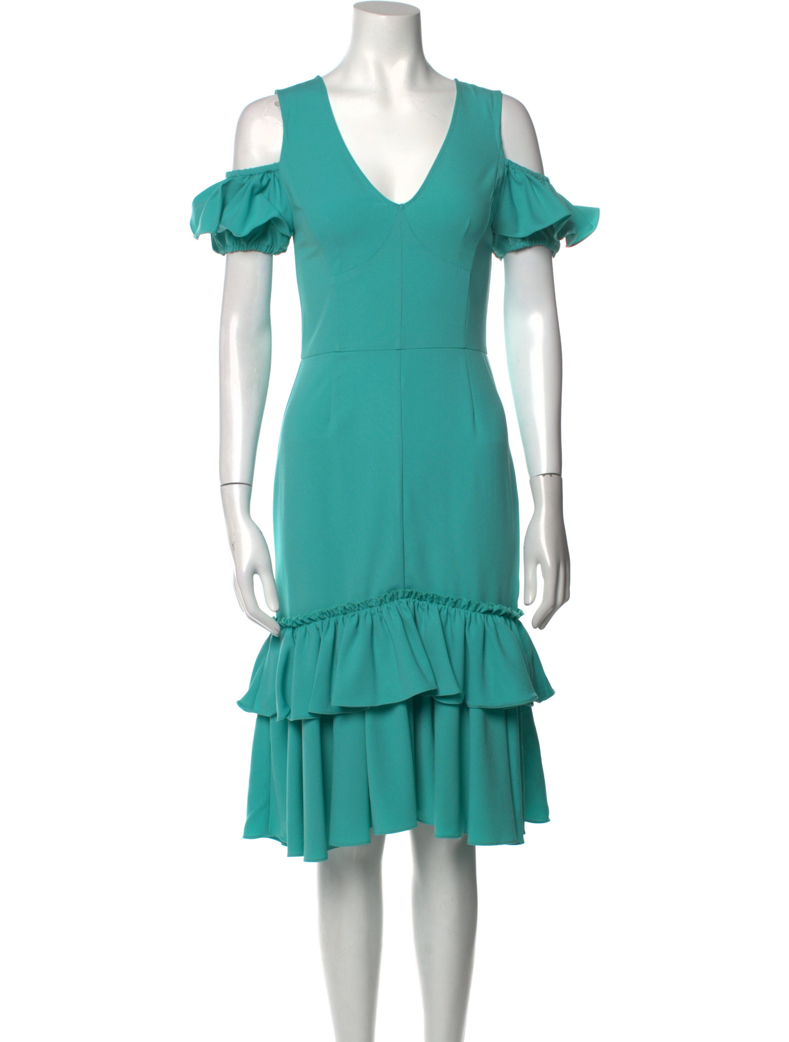 Tome V-Neck Midi Length Dress