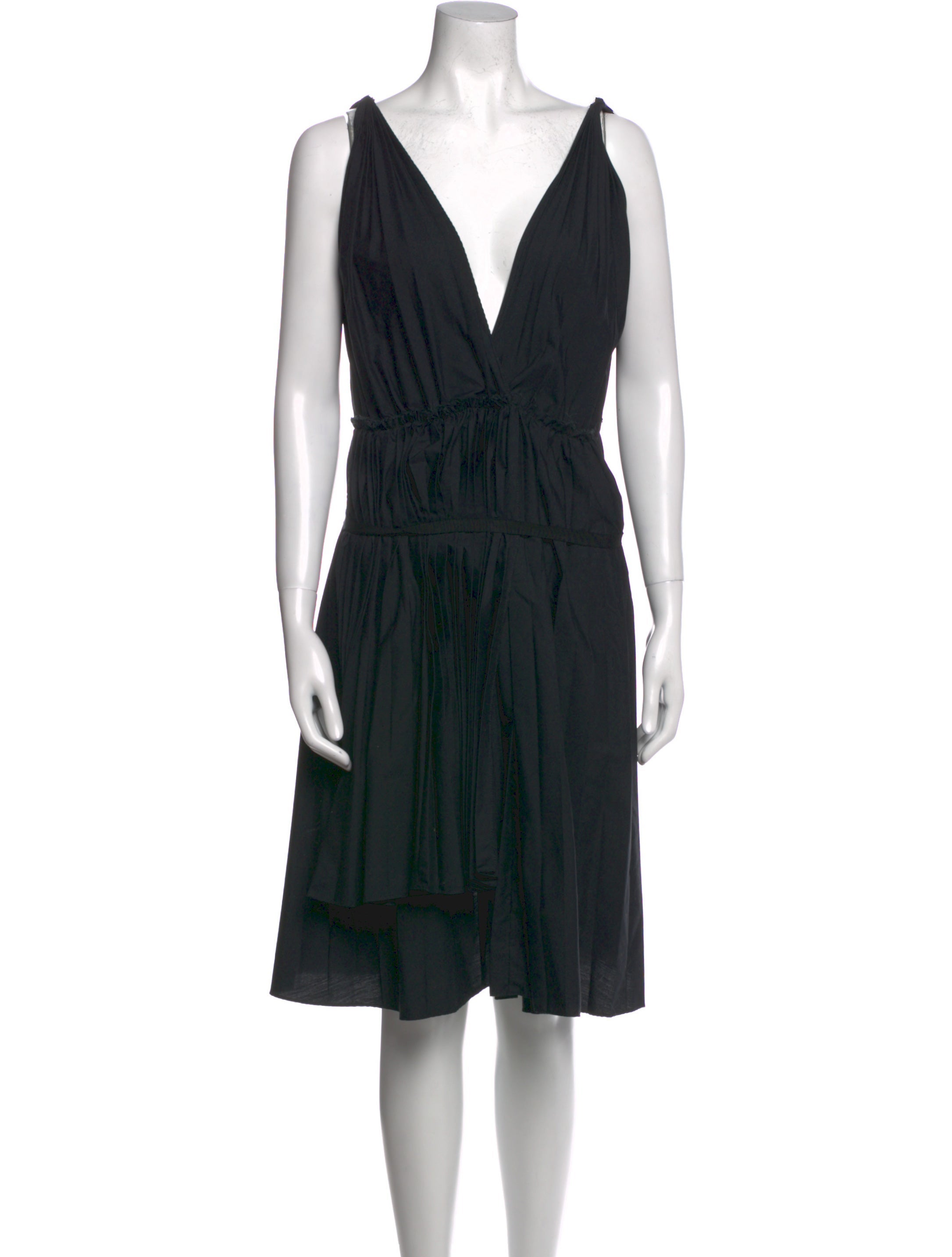 Tome V-Neck Knee-Length Dress