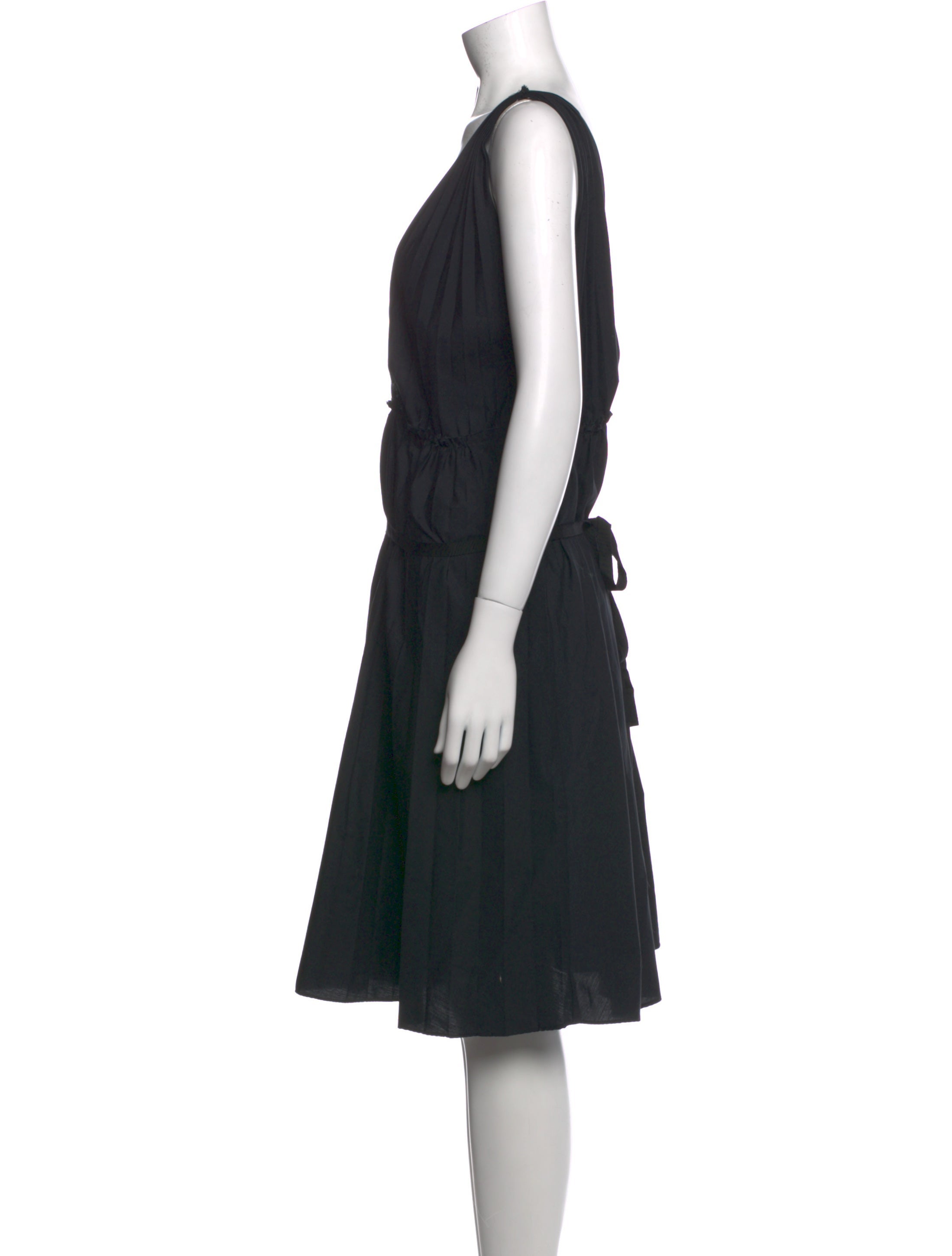 Tome V-Neck Knee-Length Dress