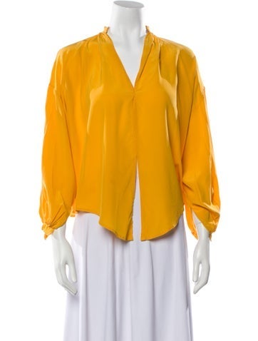 Tome Tops Silk V-Neck Blouse S