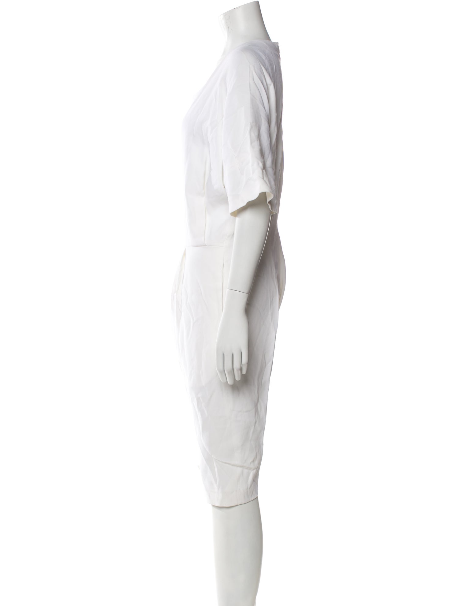 Tome Scoop Neck Knee-Length Dress