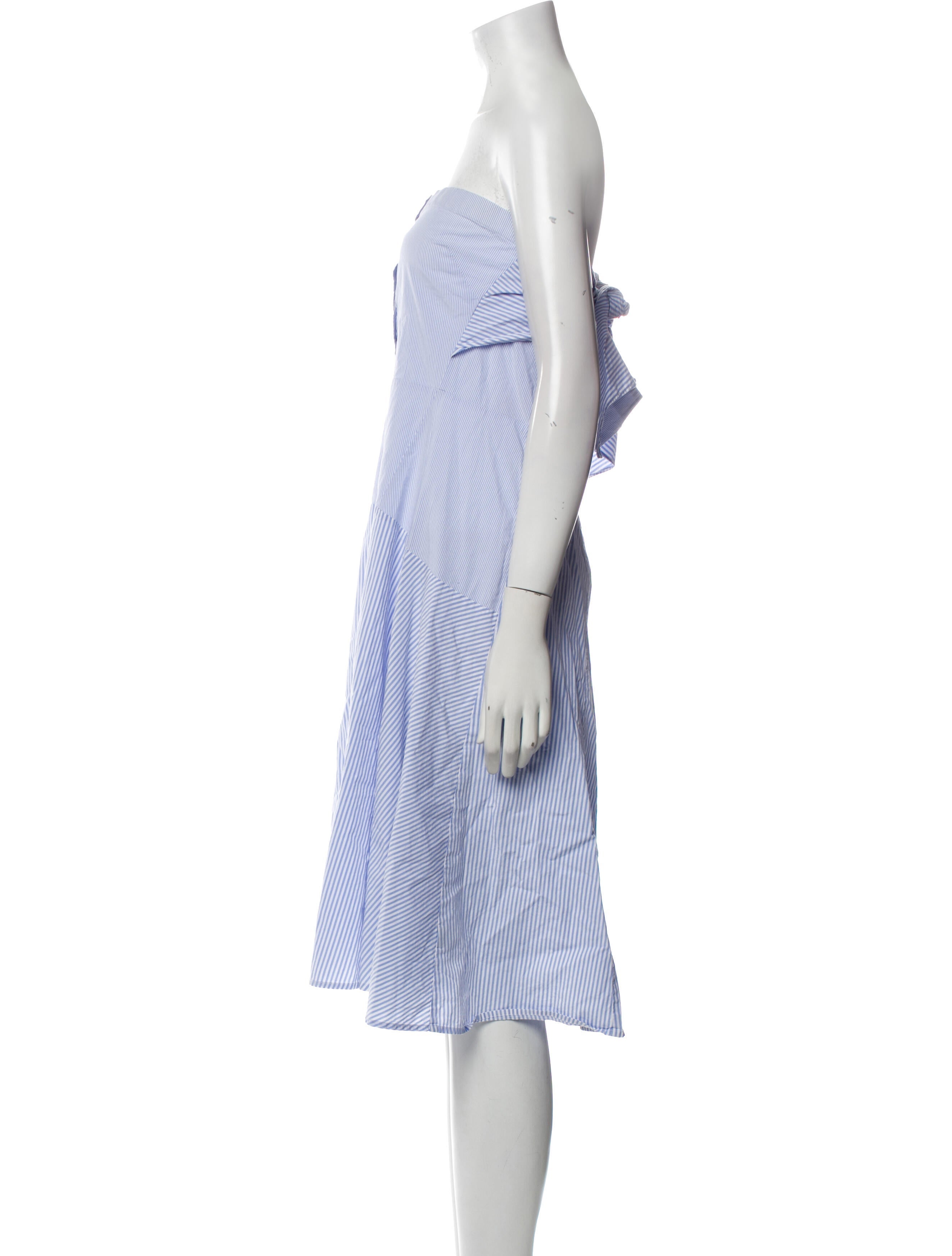 Tome Striped Knee-Length Dress