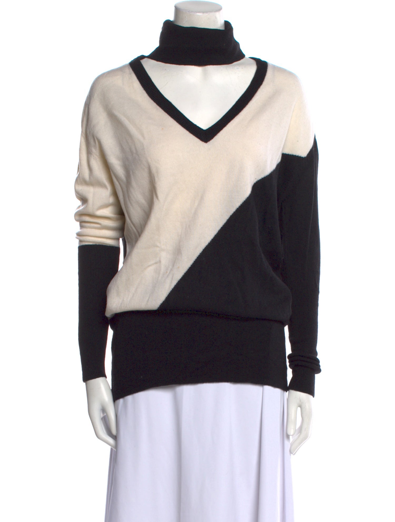 Tome Merino Wool Colorblock Pattern Sweater
