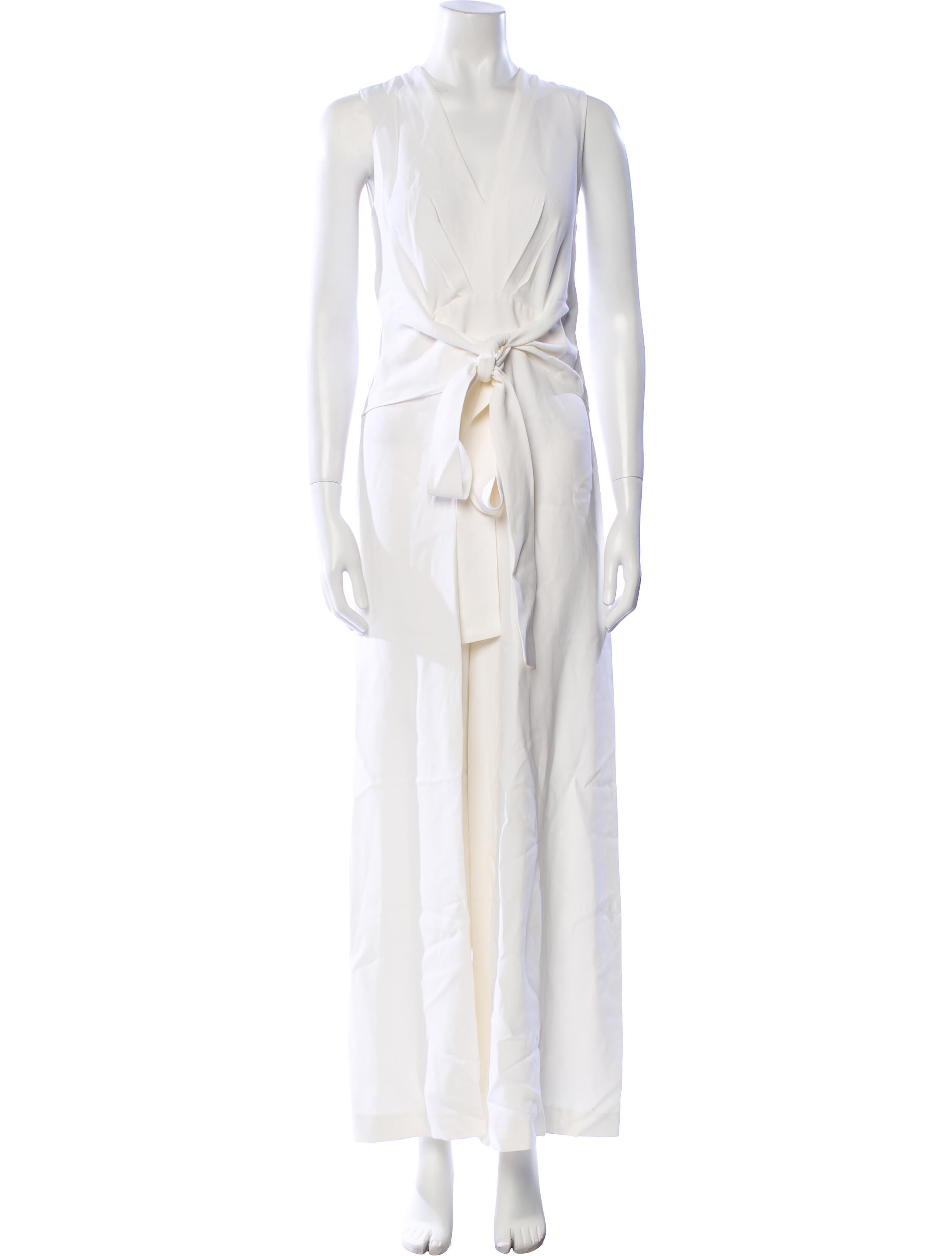 Tome Silk Plunge Neckline Jumpsuit