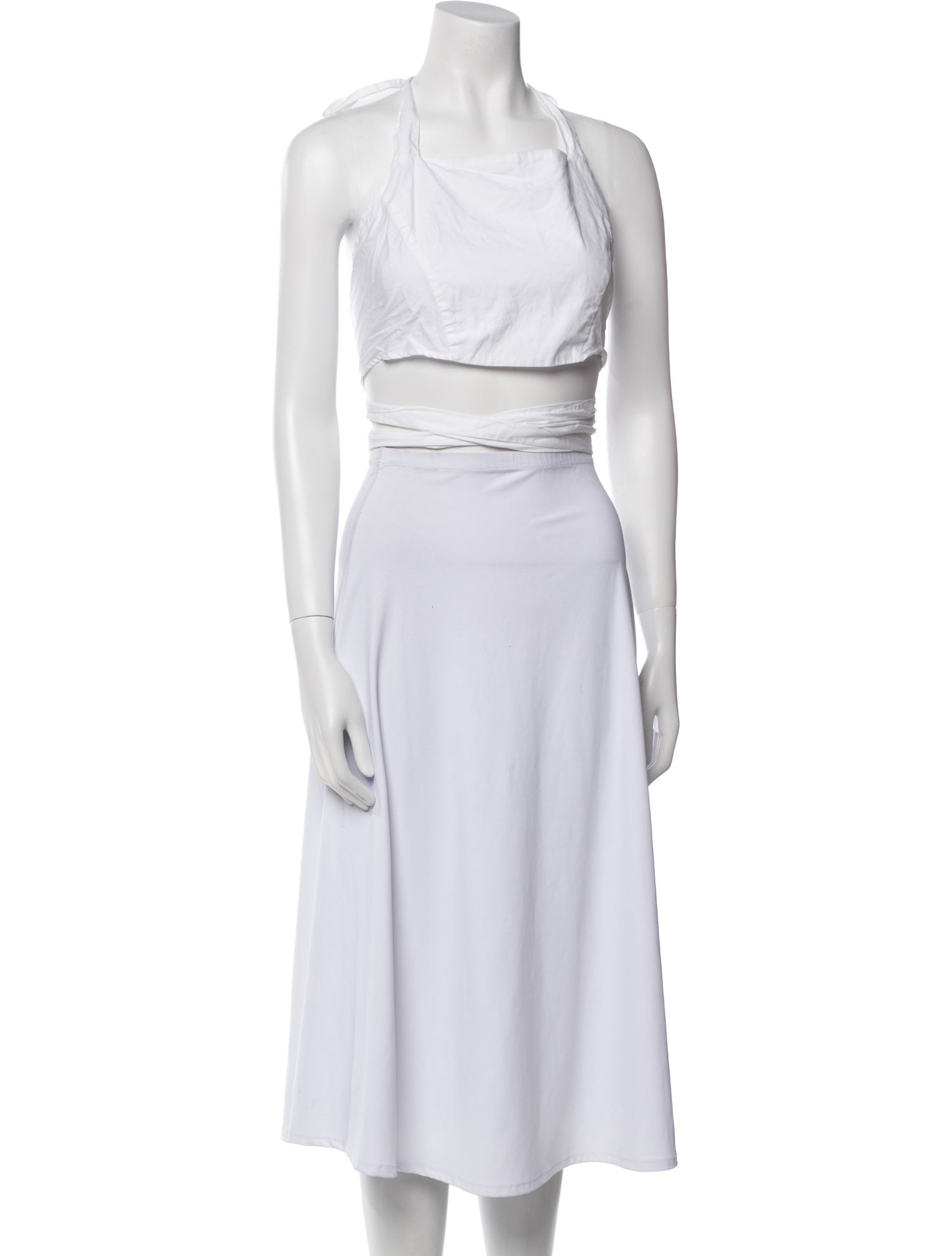 Tome Square Neckline Sleeveless Crop Top