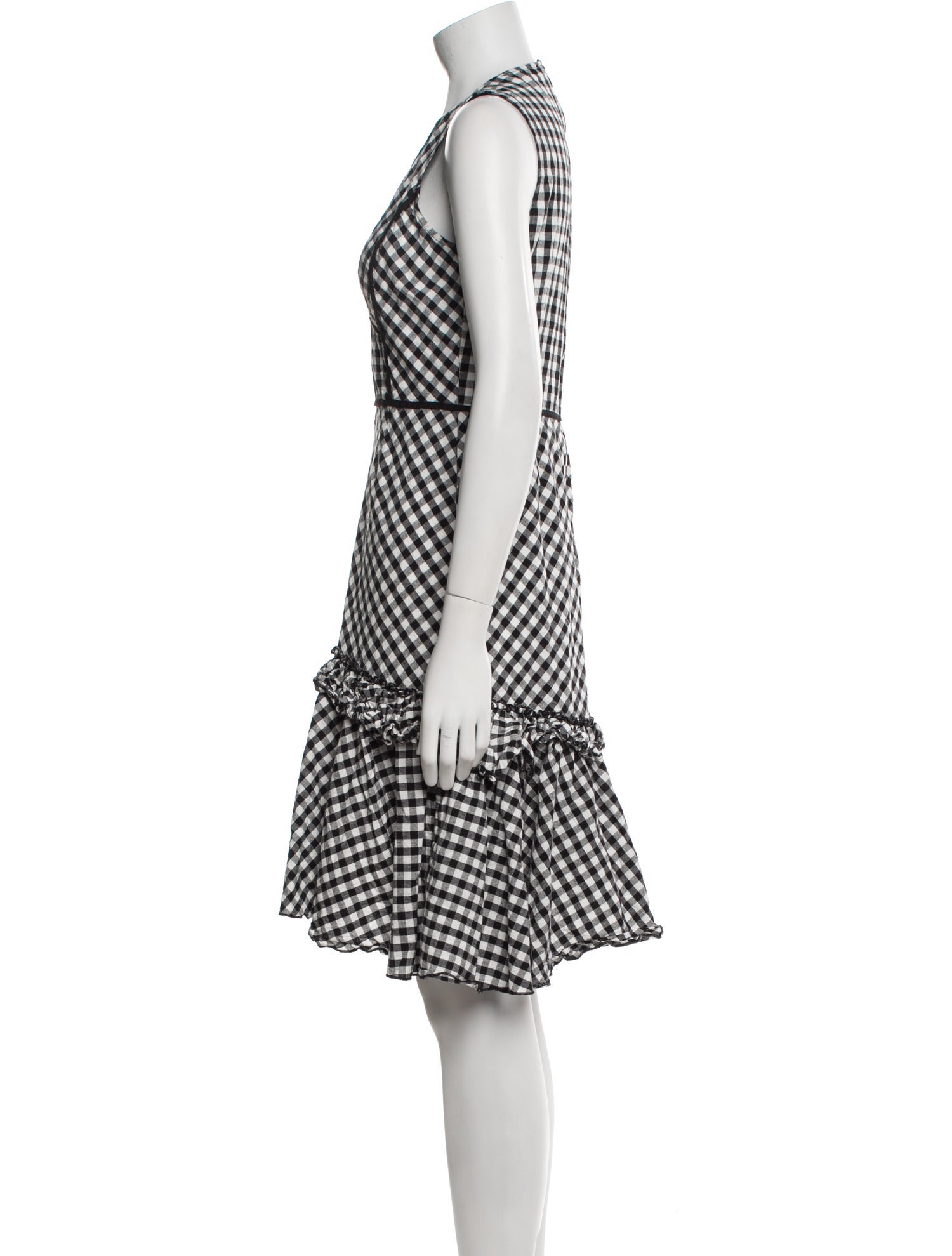 Tome Plaid Print Knee-Length Dress