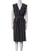 Tome Striped Midi Length Dress
